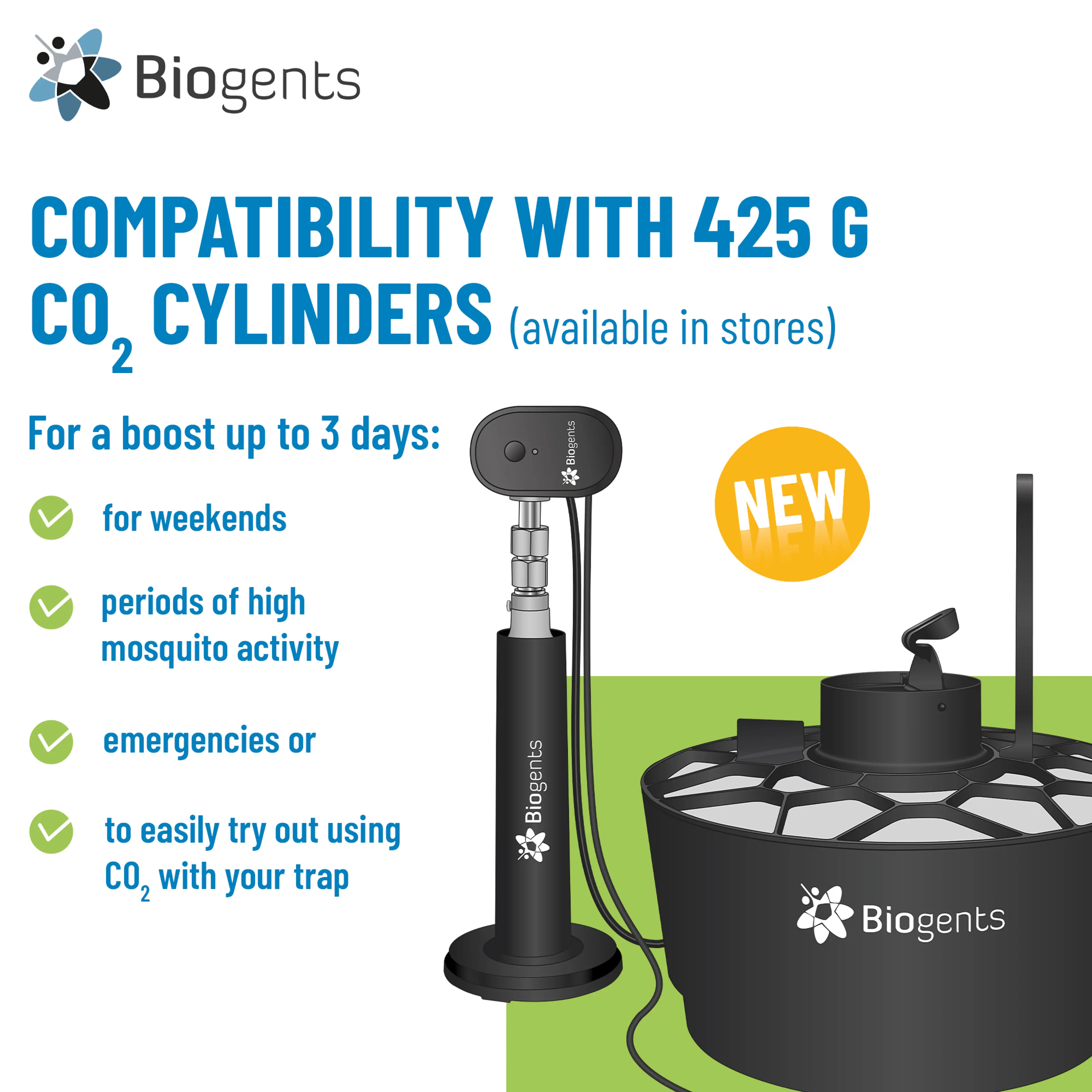 Double Set of High Performing CO2 Mosquito Traps: 2x AERO TRAP PLUS