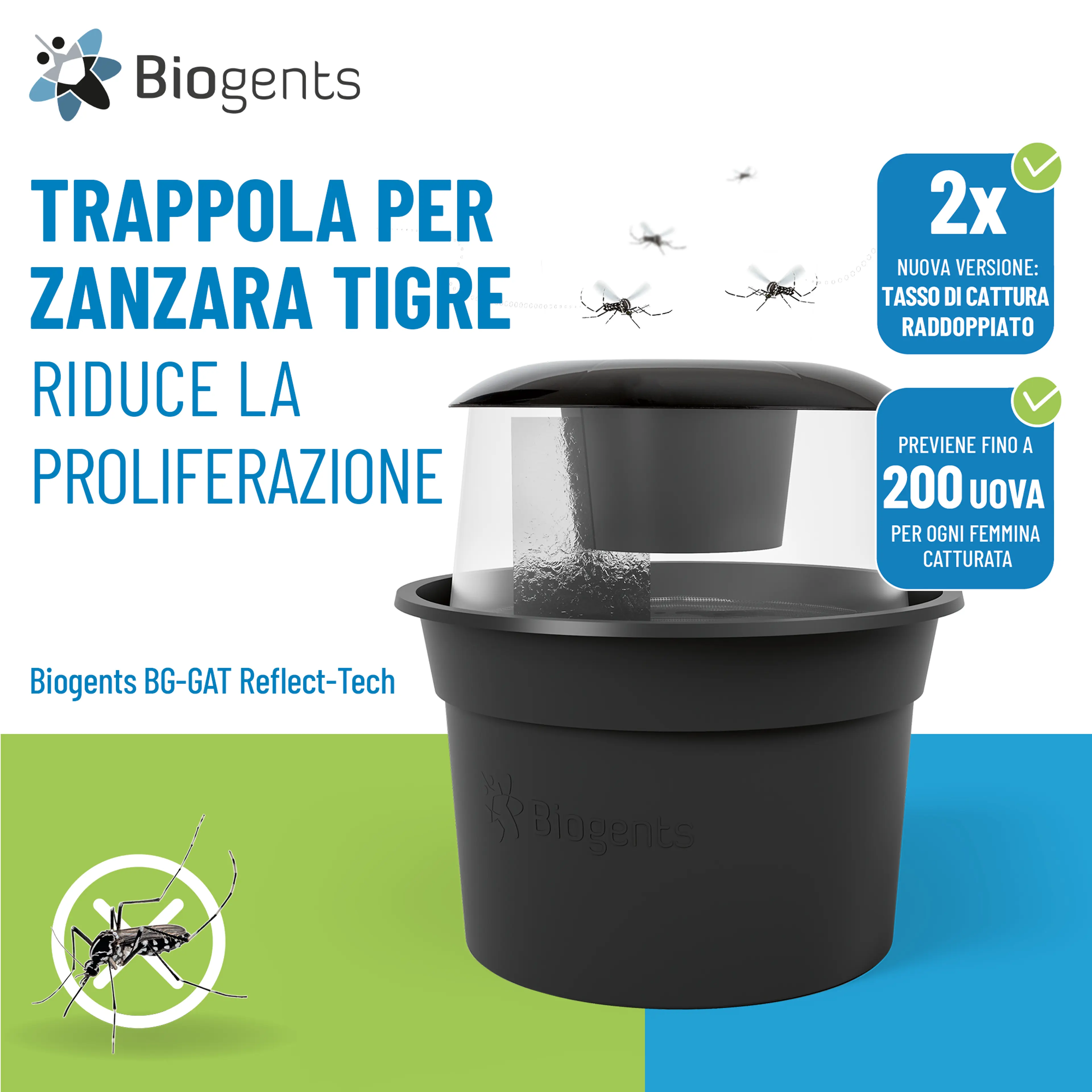 Set trappole per zanzare tigre 