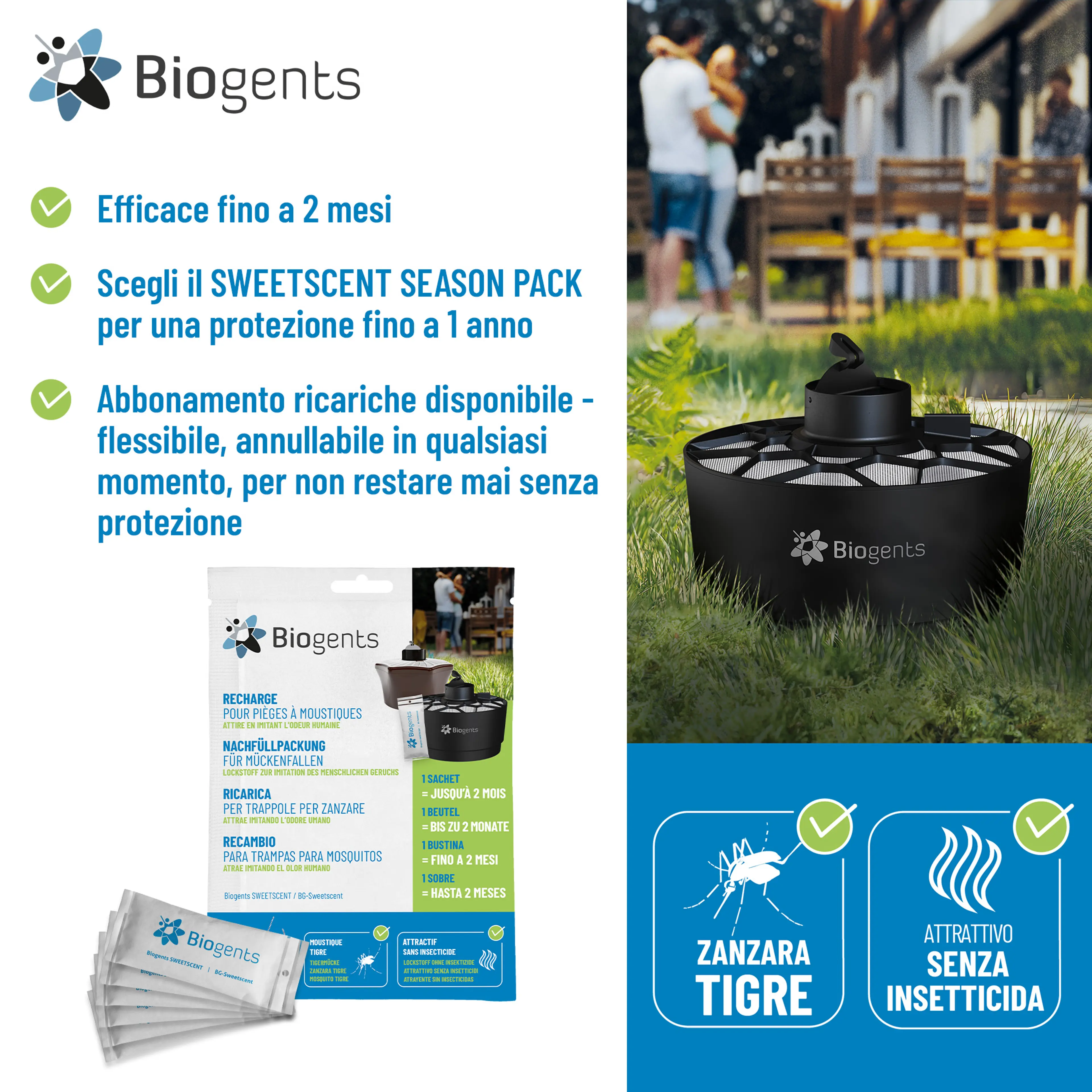 Pacchetto annuale di attrattivo per la trappola AERO TRAP