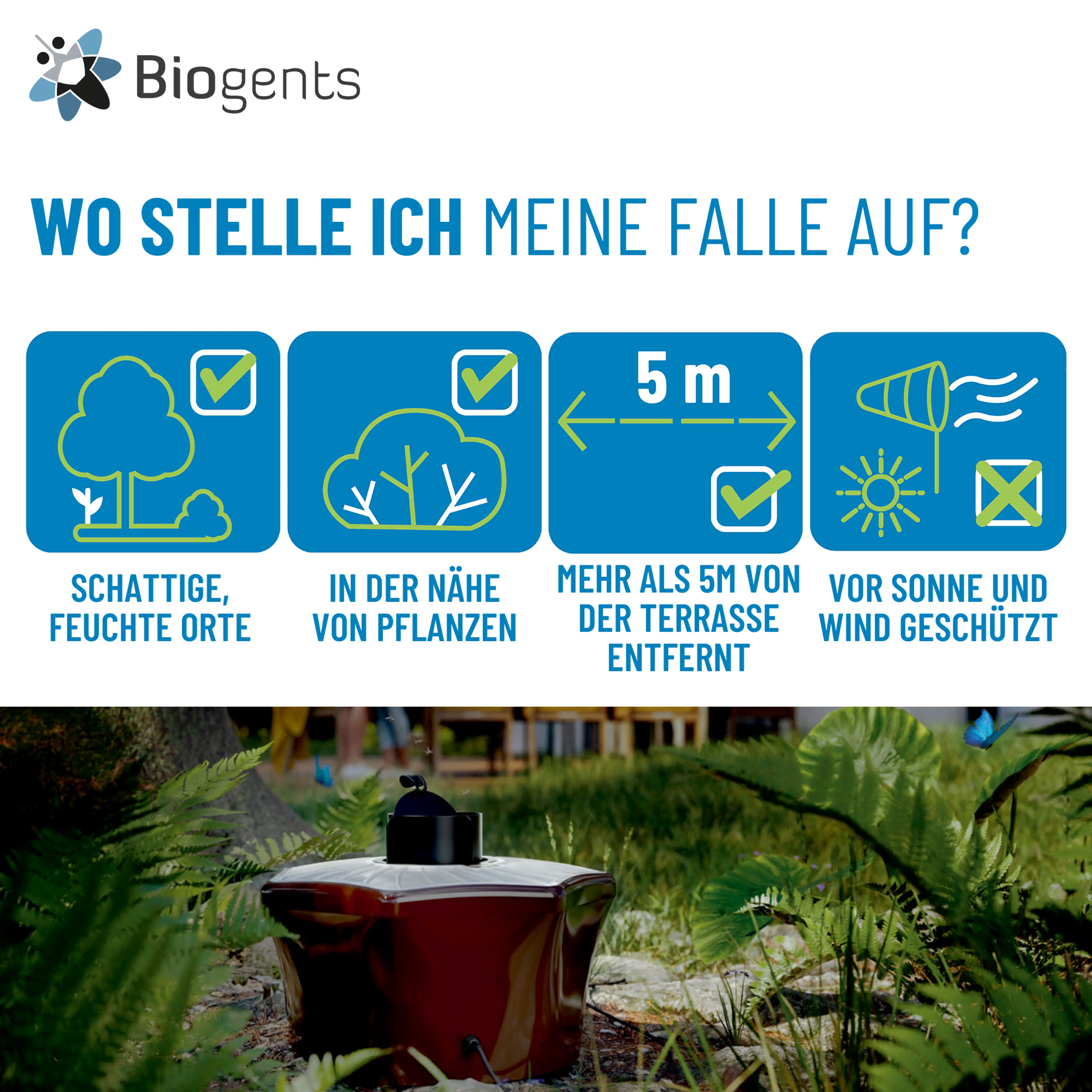 Mückenfalle für den Garten - BG-Mosquitaire