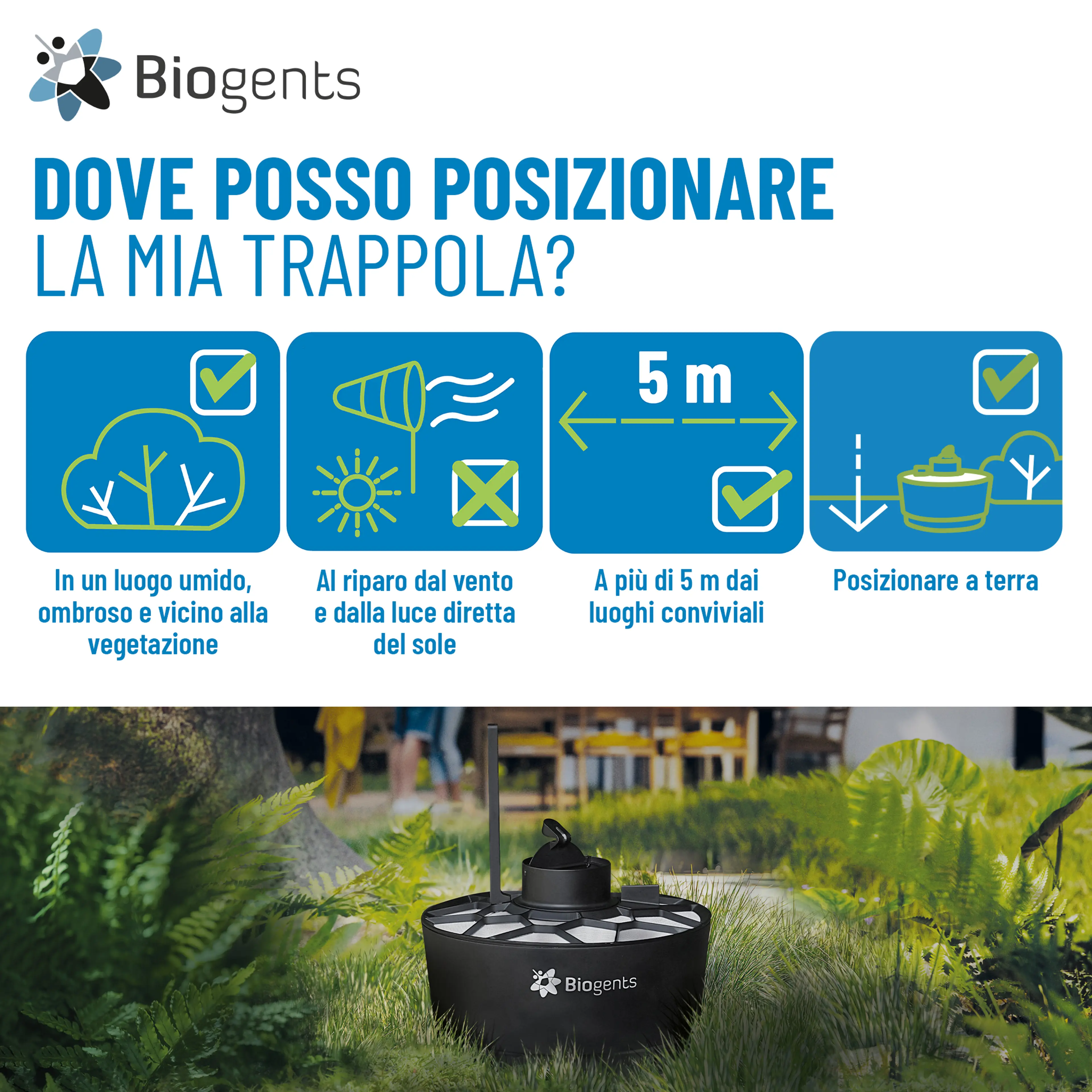 Trappola per zanzare ad alte prestazioni con CO2: AERO TRAP PLUS