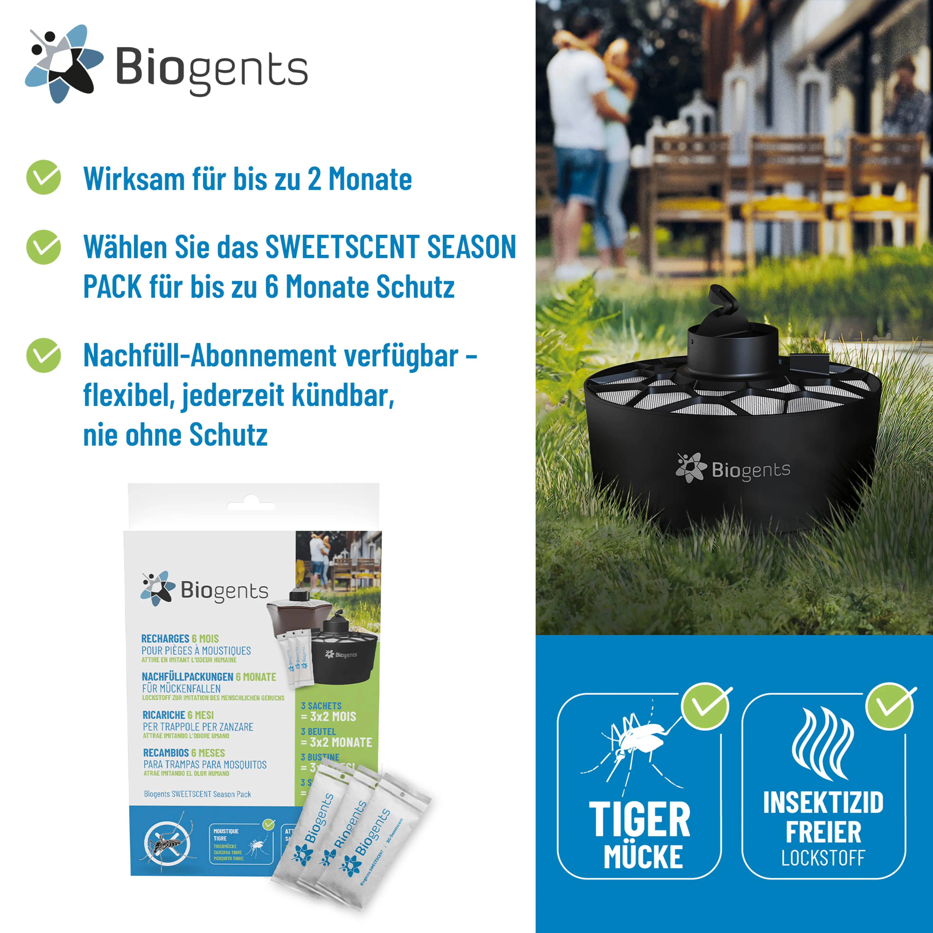 Lockstoff-Saisonpaket für die Falle AERO TRAP