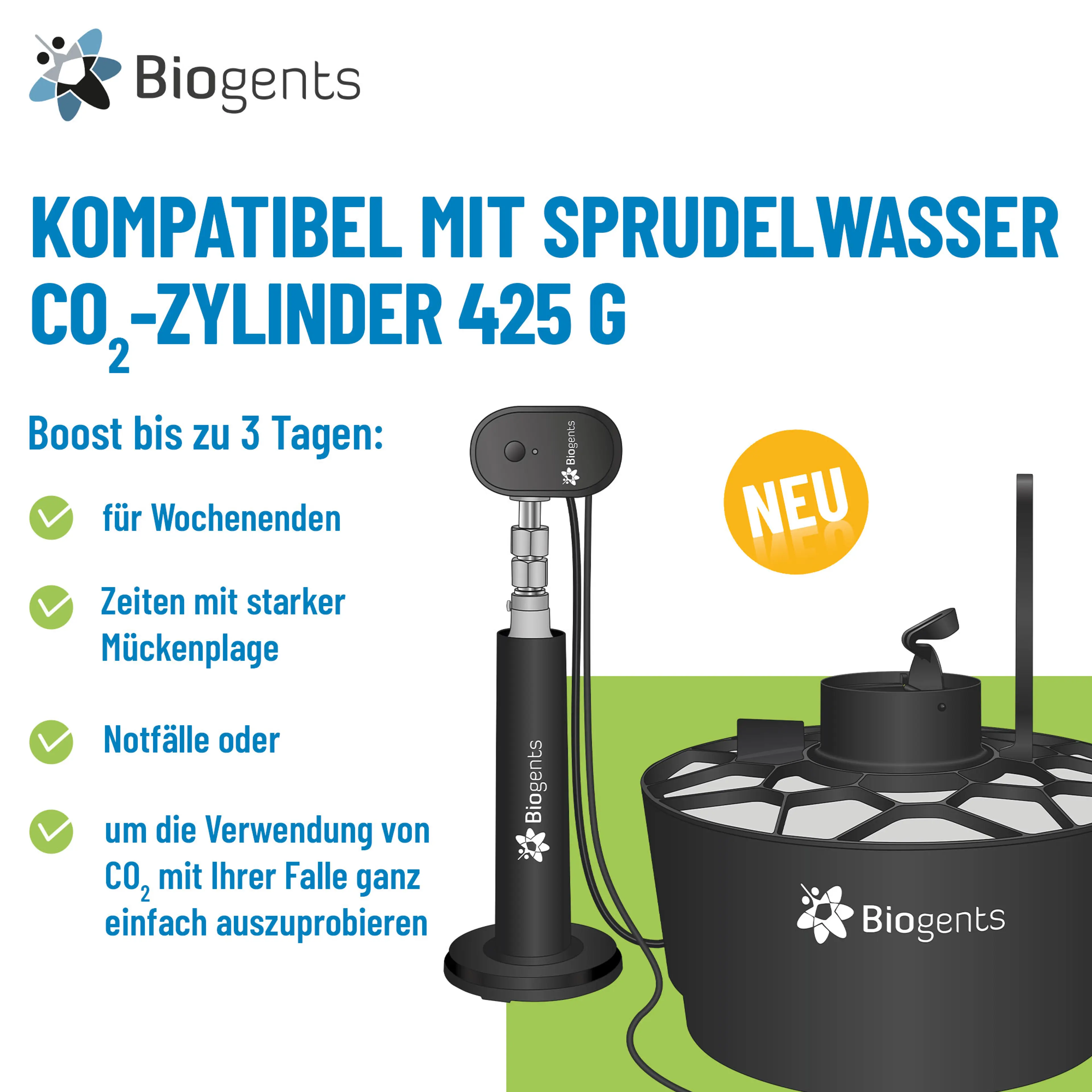 2er-Set Hochleistungs-CO2-Mückenfallen: 2x AERO TRAP PLUS