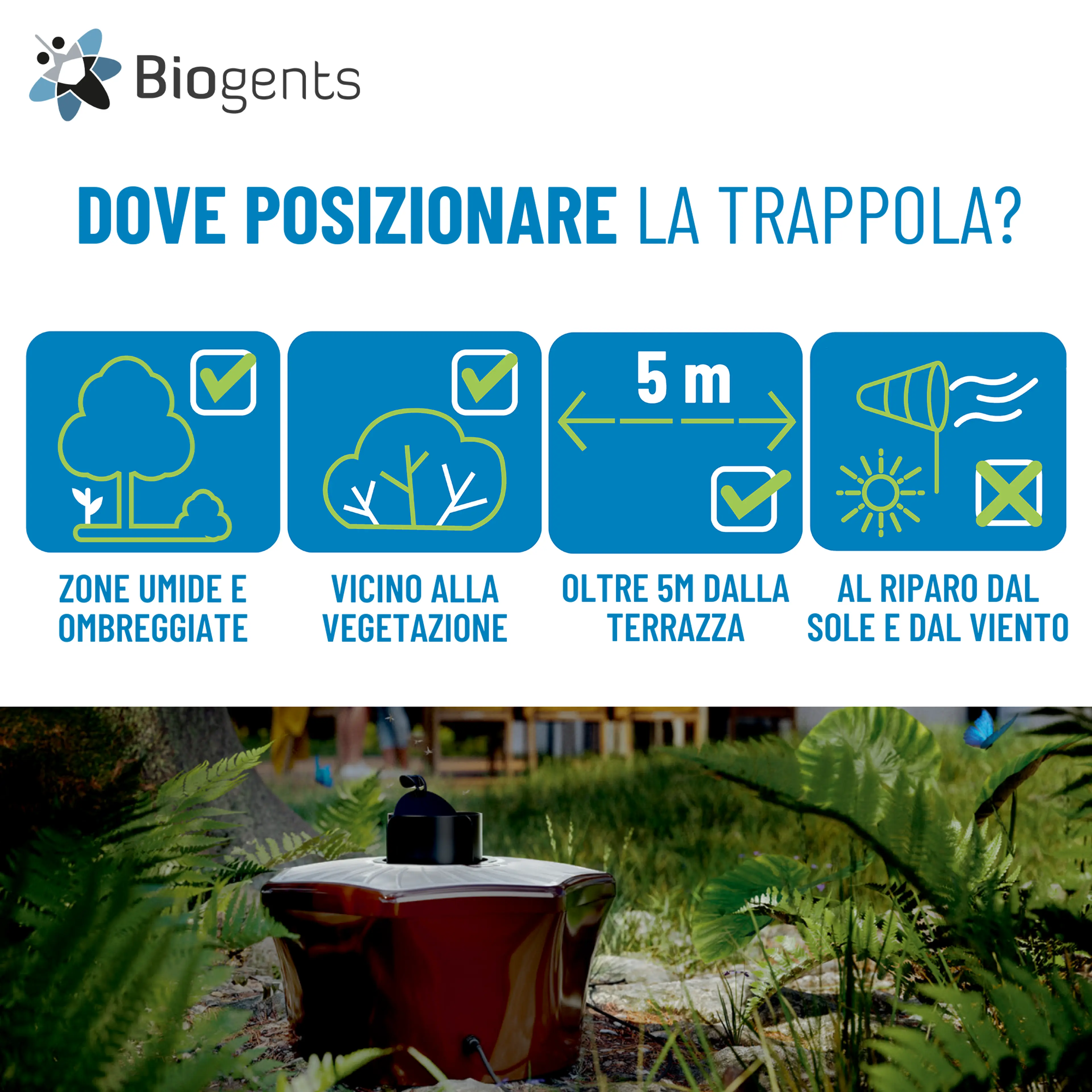 Trappola per zanzare da esterno - BG-Mosquitaire