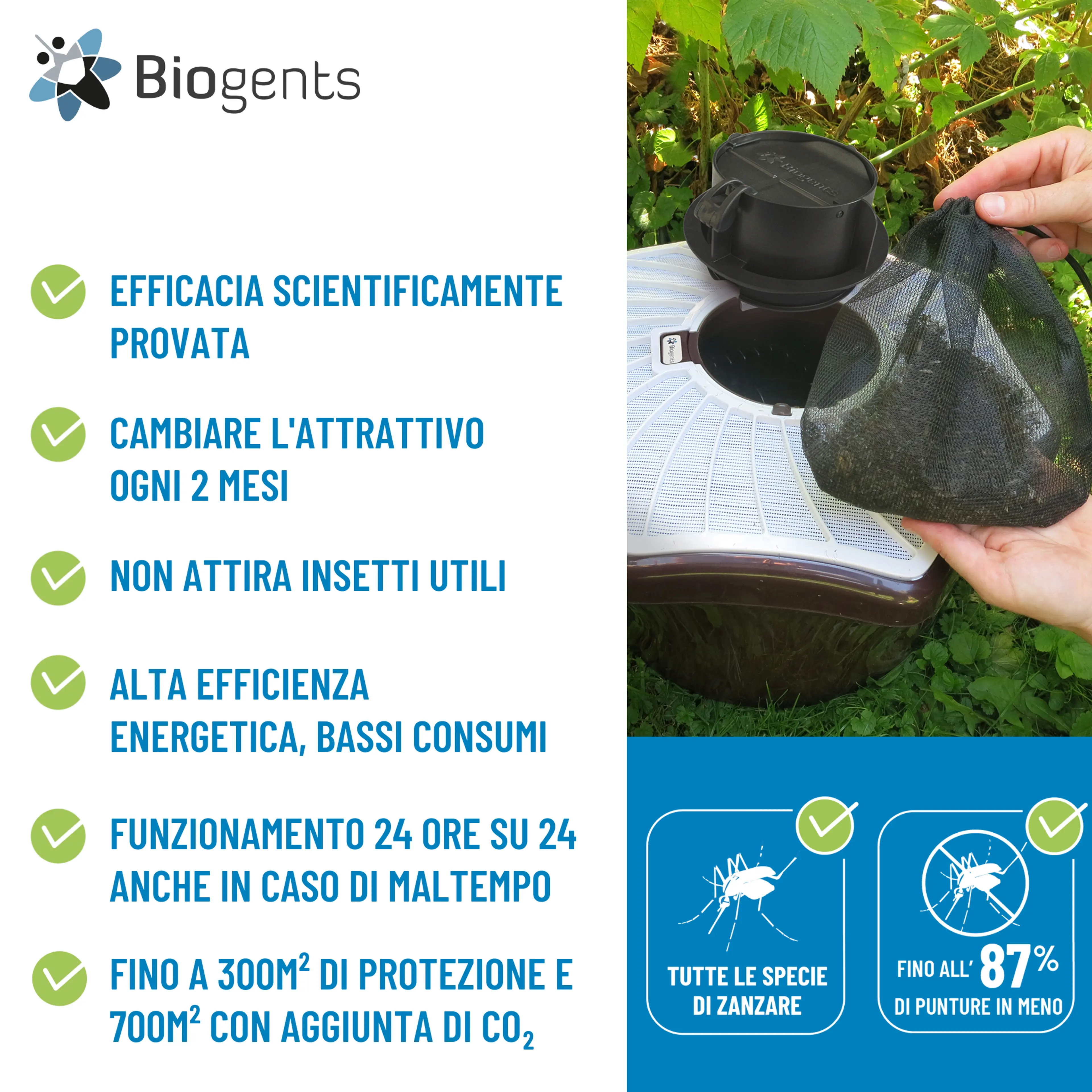 Trappola per zanzare da esterno - BG-Mosquitaire