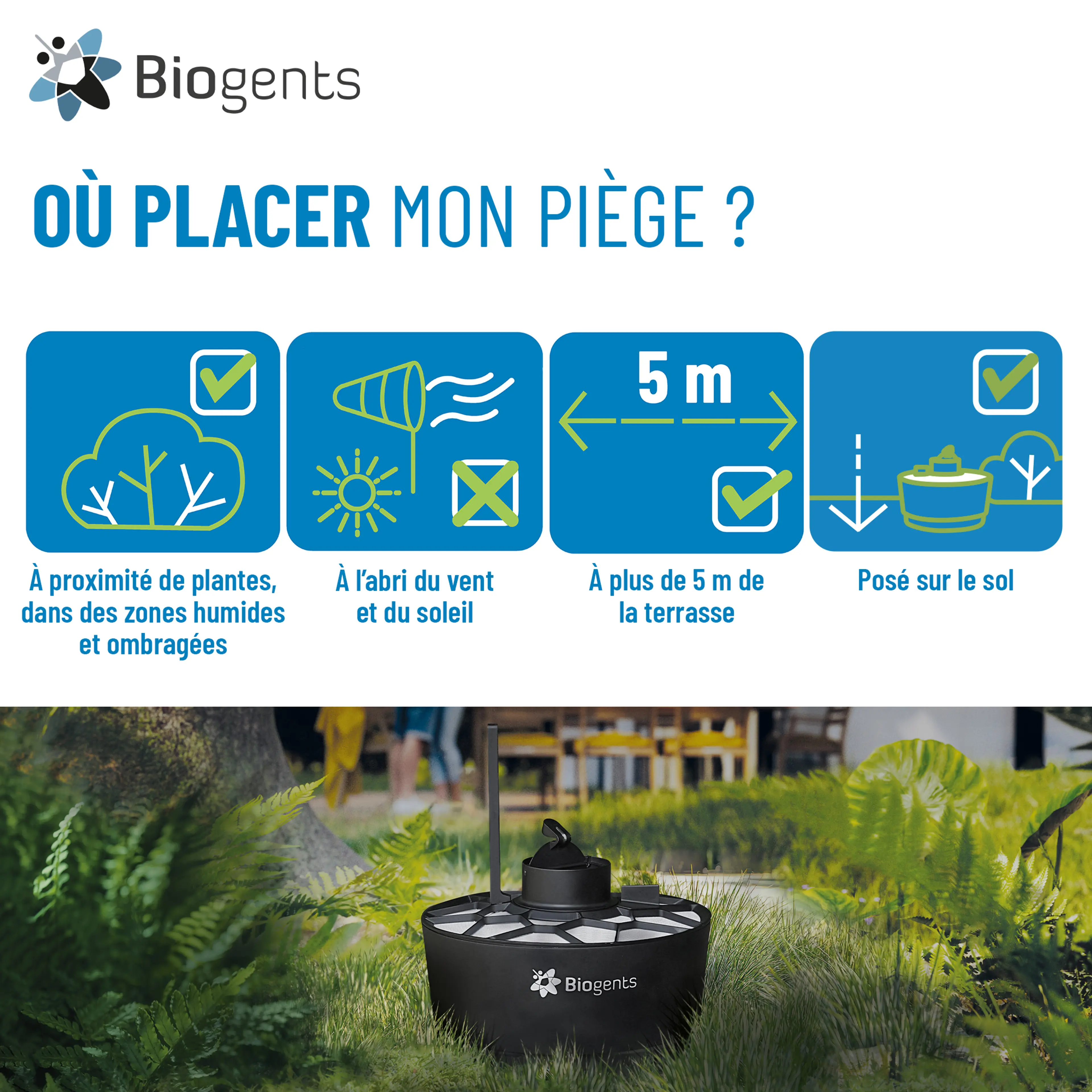 Piège à moustiques haute performance au CO2 : AERO TRAP PLUS