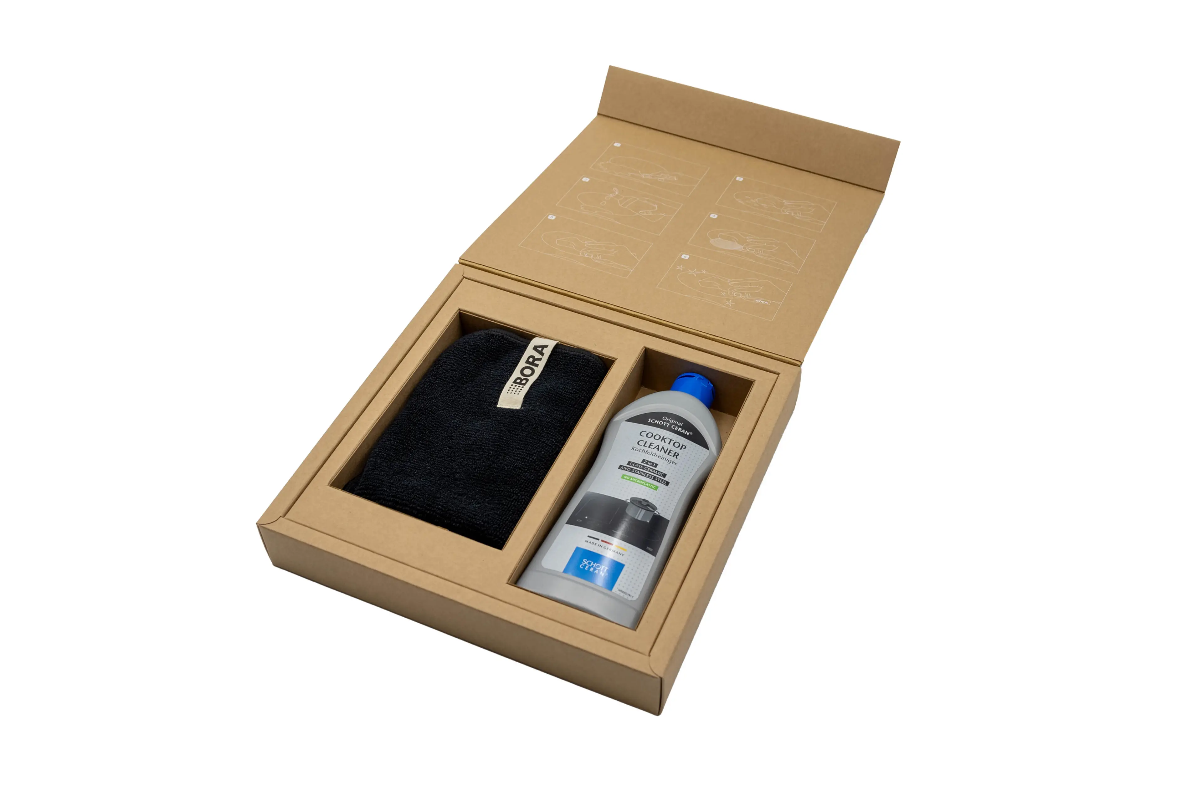 Glass-ceramic cleaning set