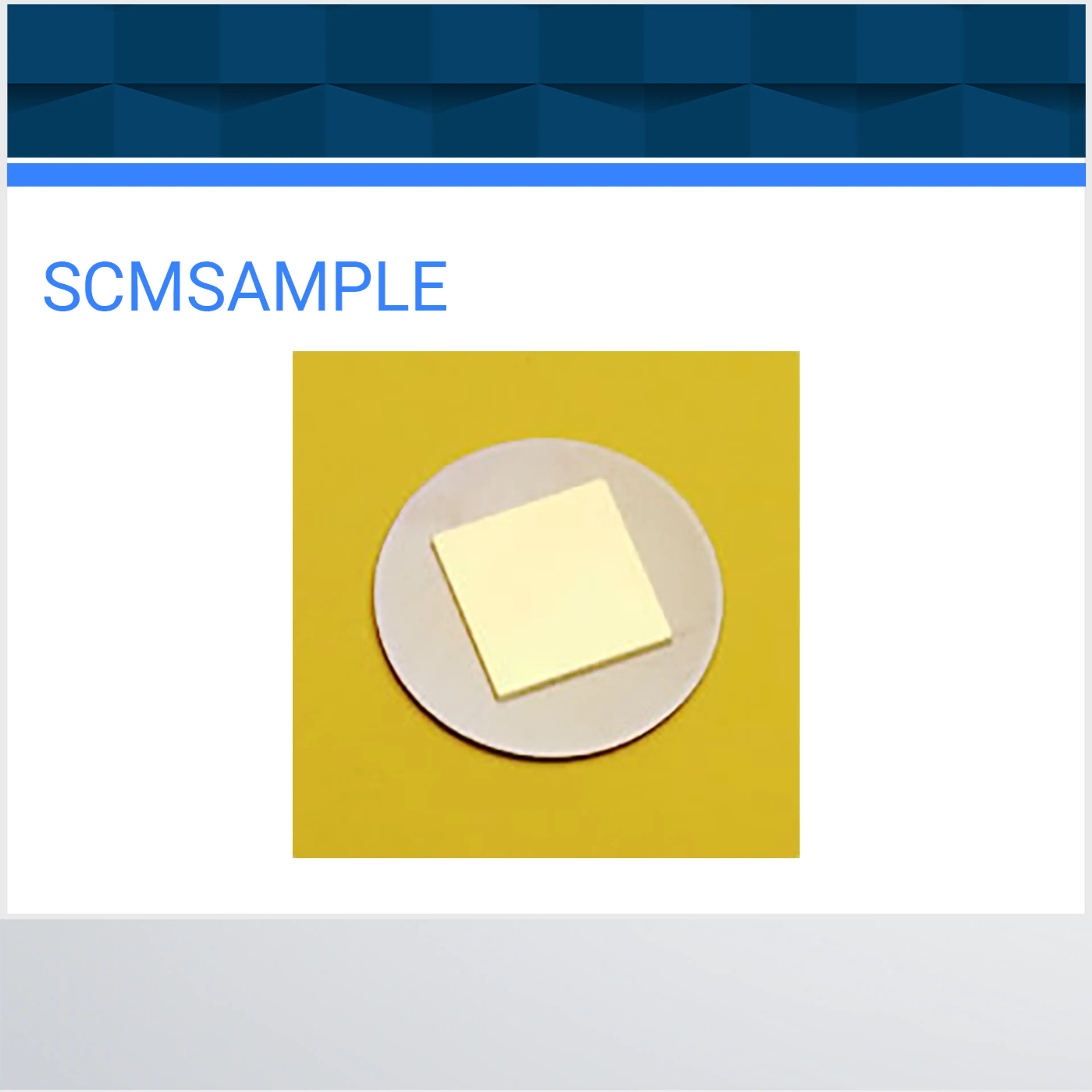 SCMSAMPLE