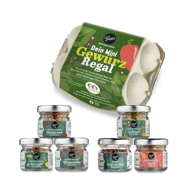 Tastingbox Gewuerzregal