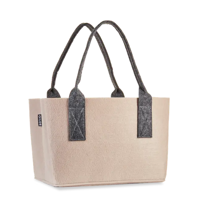 Filztasche beige