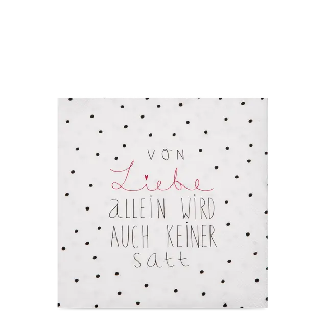 +Serviette Von Liebe allein