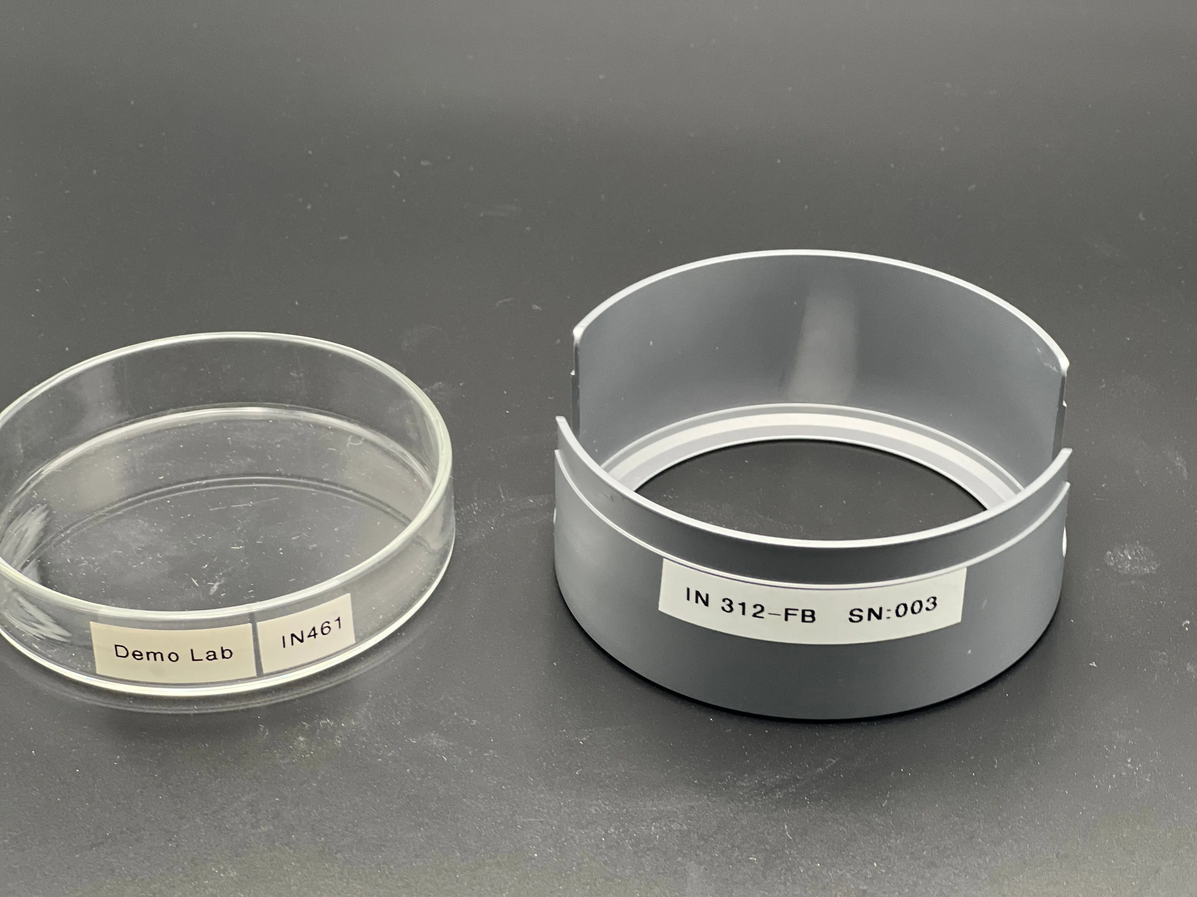 IN460-01: Glass Petri dishes with cover, 94x15mm, 10 pieces