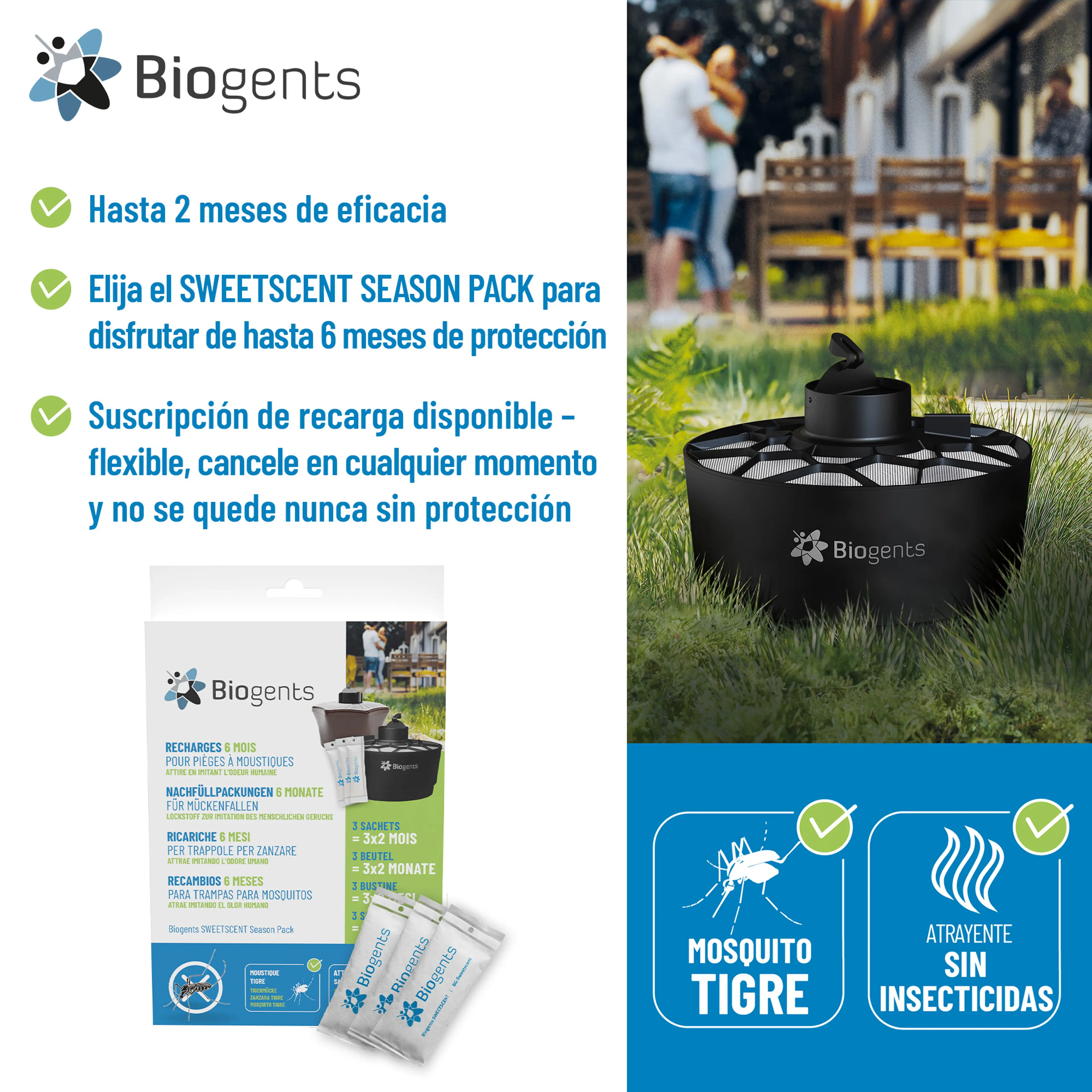 Pack estacional de atrayente para la trampa AERO TRAP