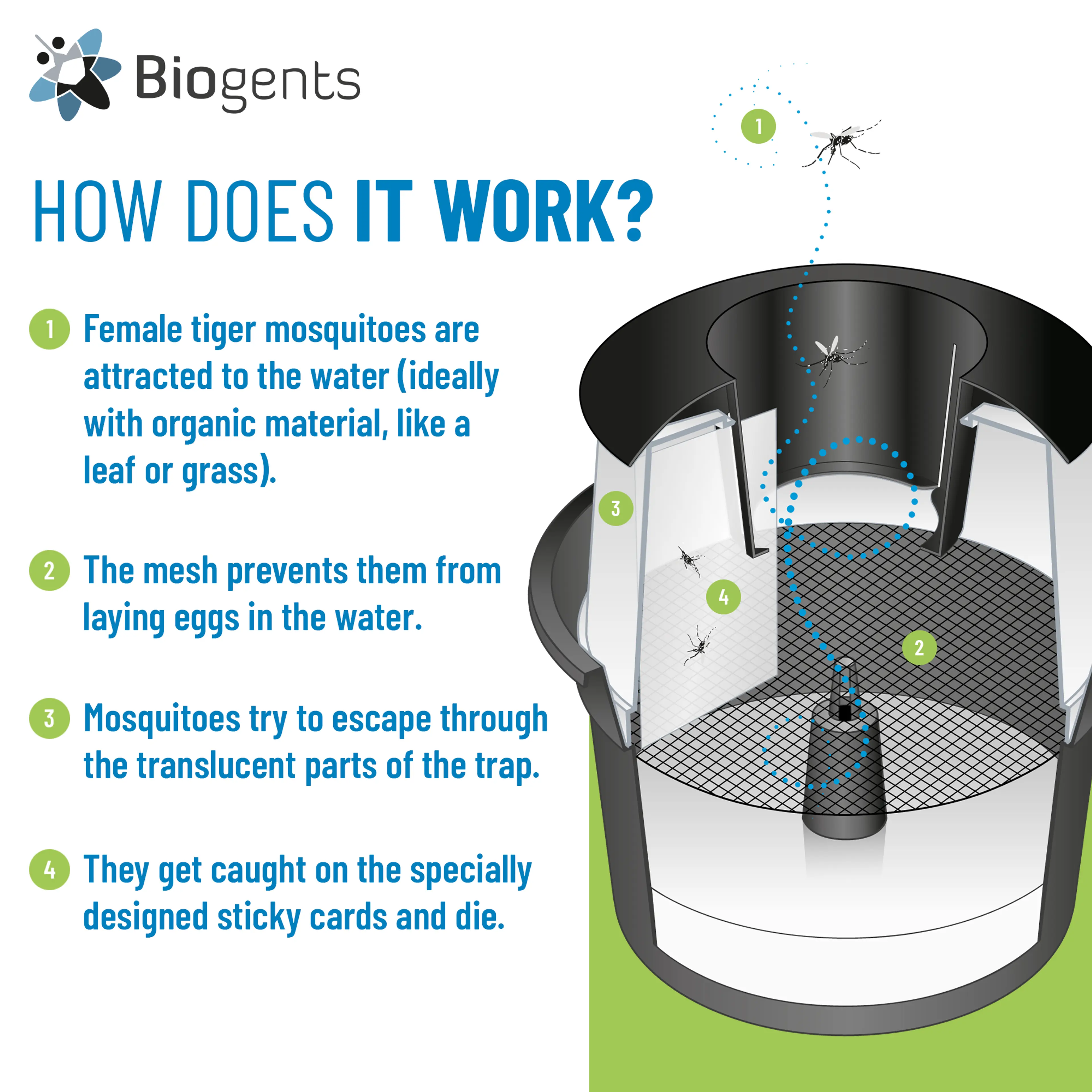 Allround Set of CO2 and Tiger Mosquito Traps: AERO TRAP PLUS + 2x BG-GAT