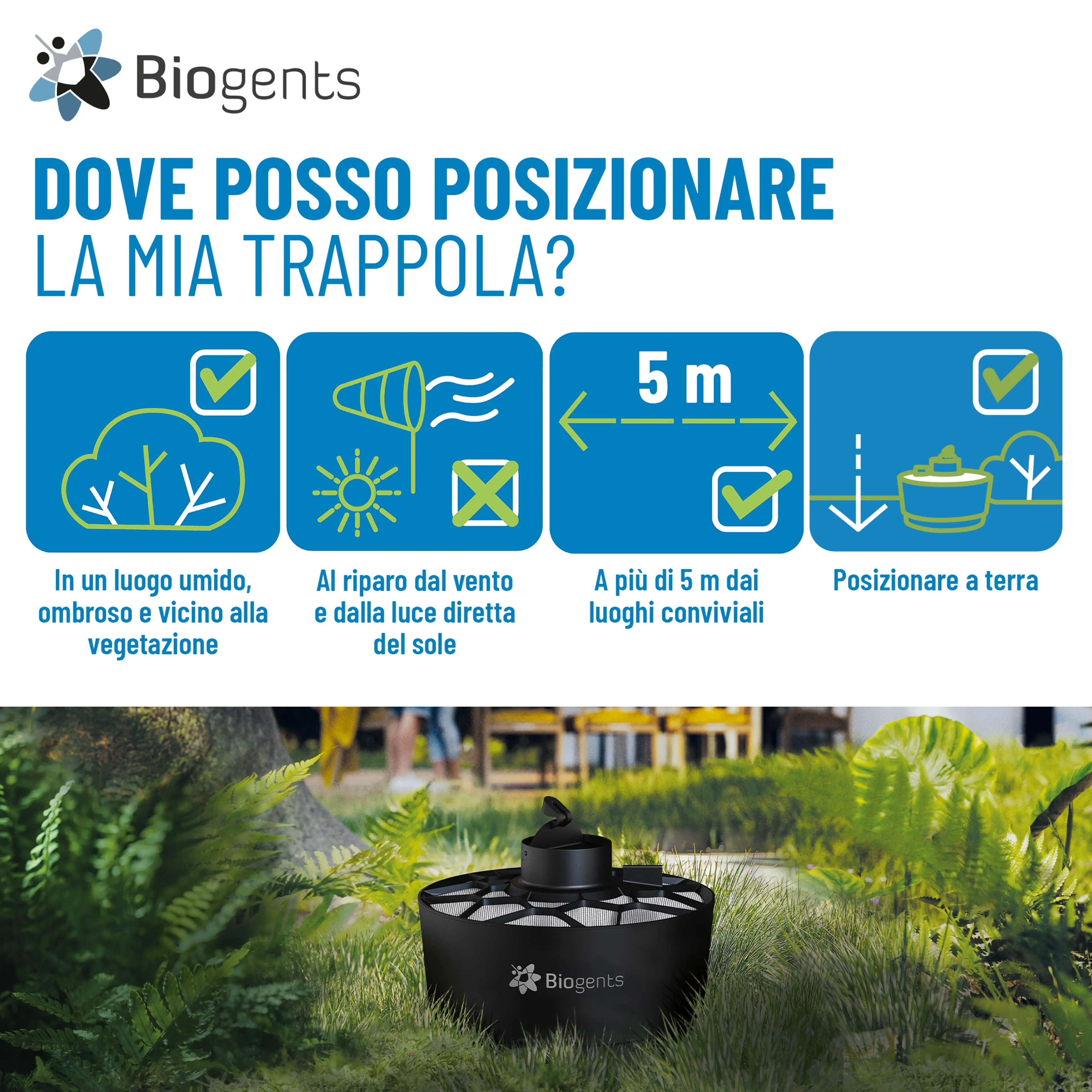 Set Basic di trappole per zanzare tigre: AERO TRAP + 2x BG-GAT