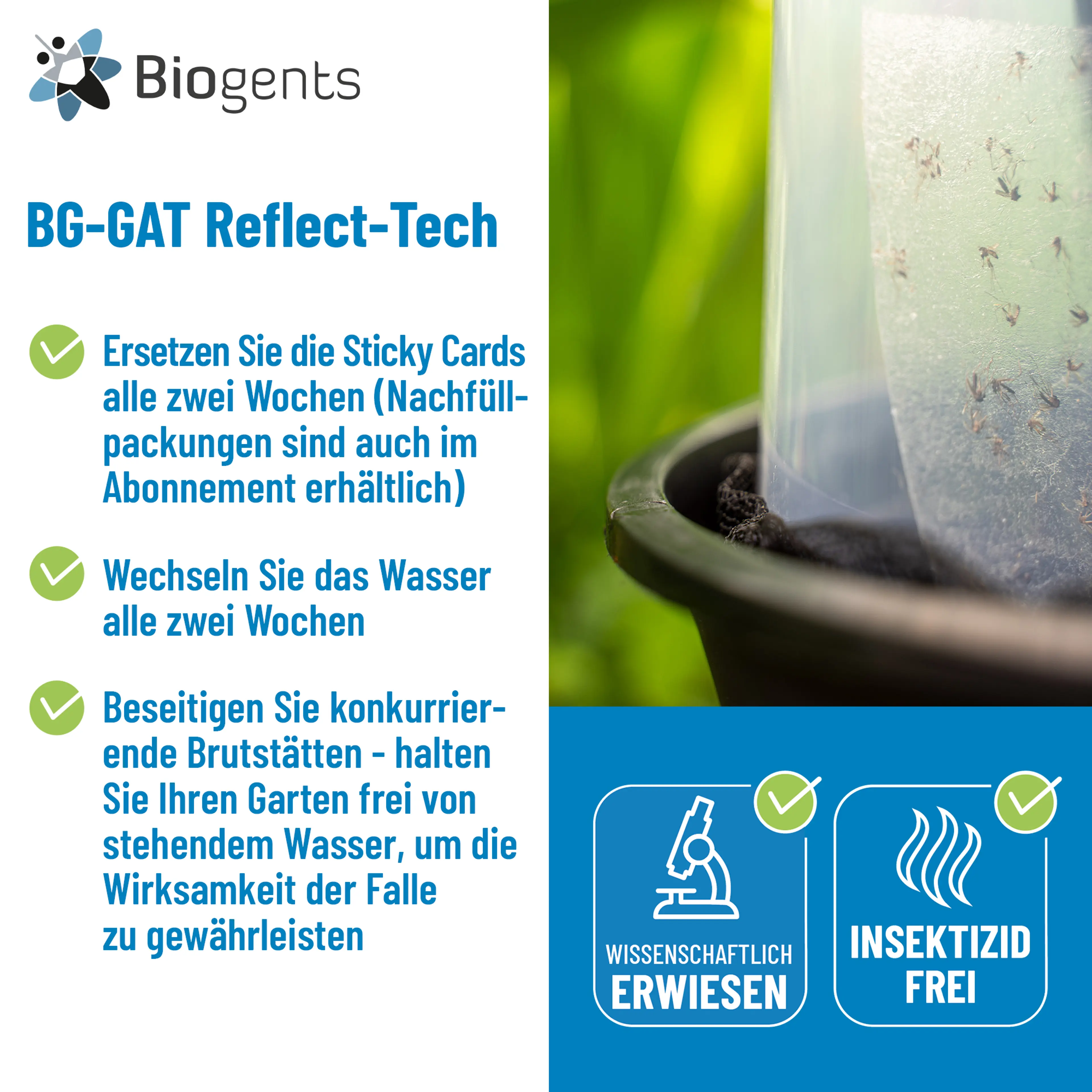 Basis-Set Tigermückenfallen: AERO TRAP + 2x BG-GAT