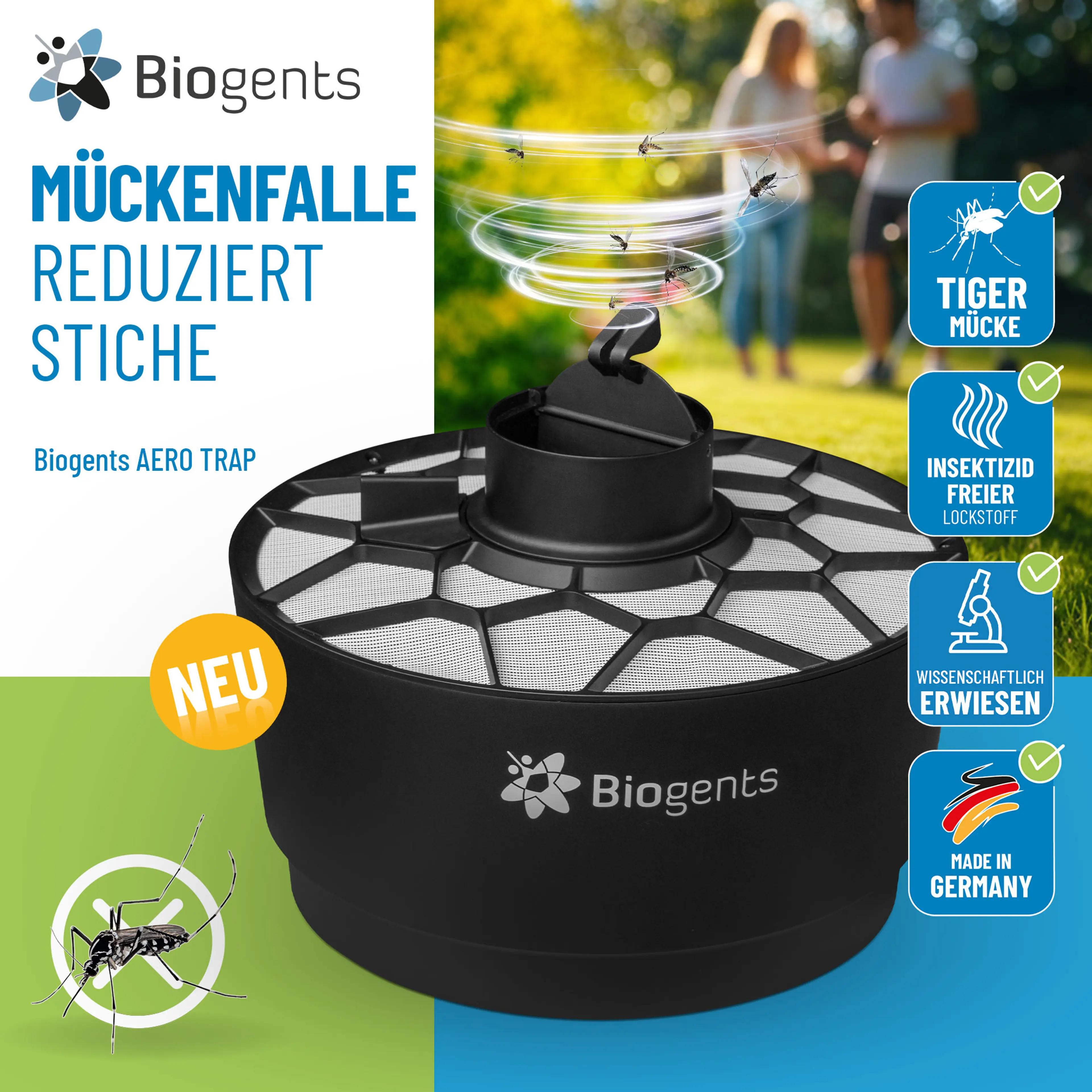 Basis-Set Tigermückenfallen: AERO TRAP + 2x BG-GAT