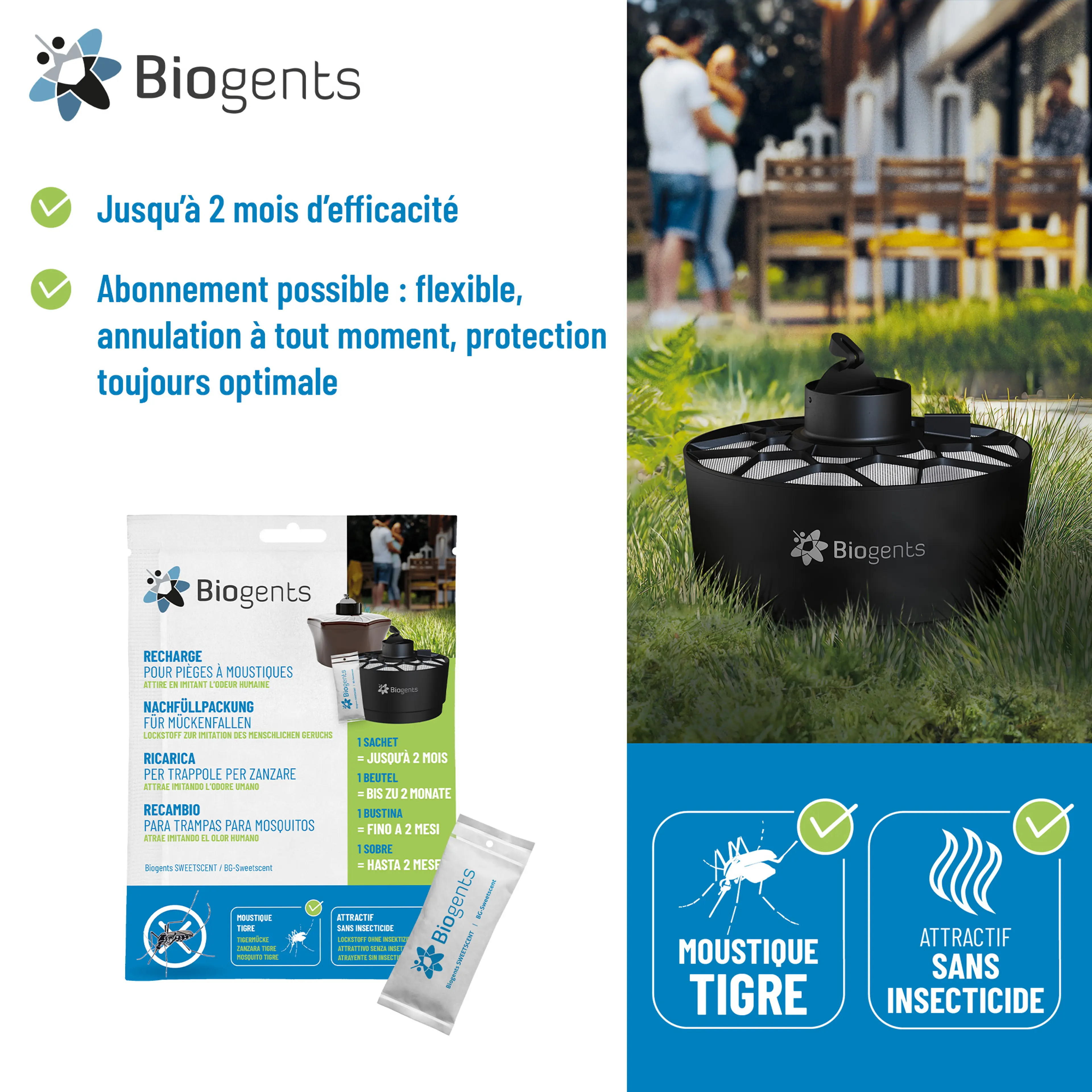 Pack simple attractif pour le piège AERO TRAP