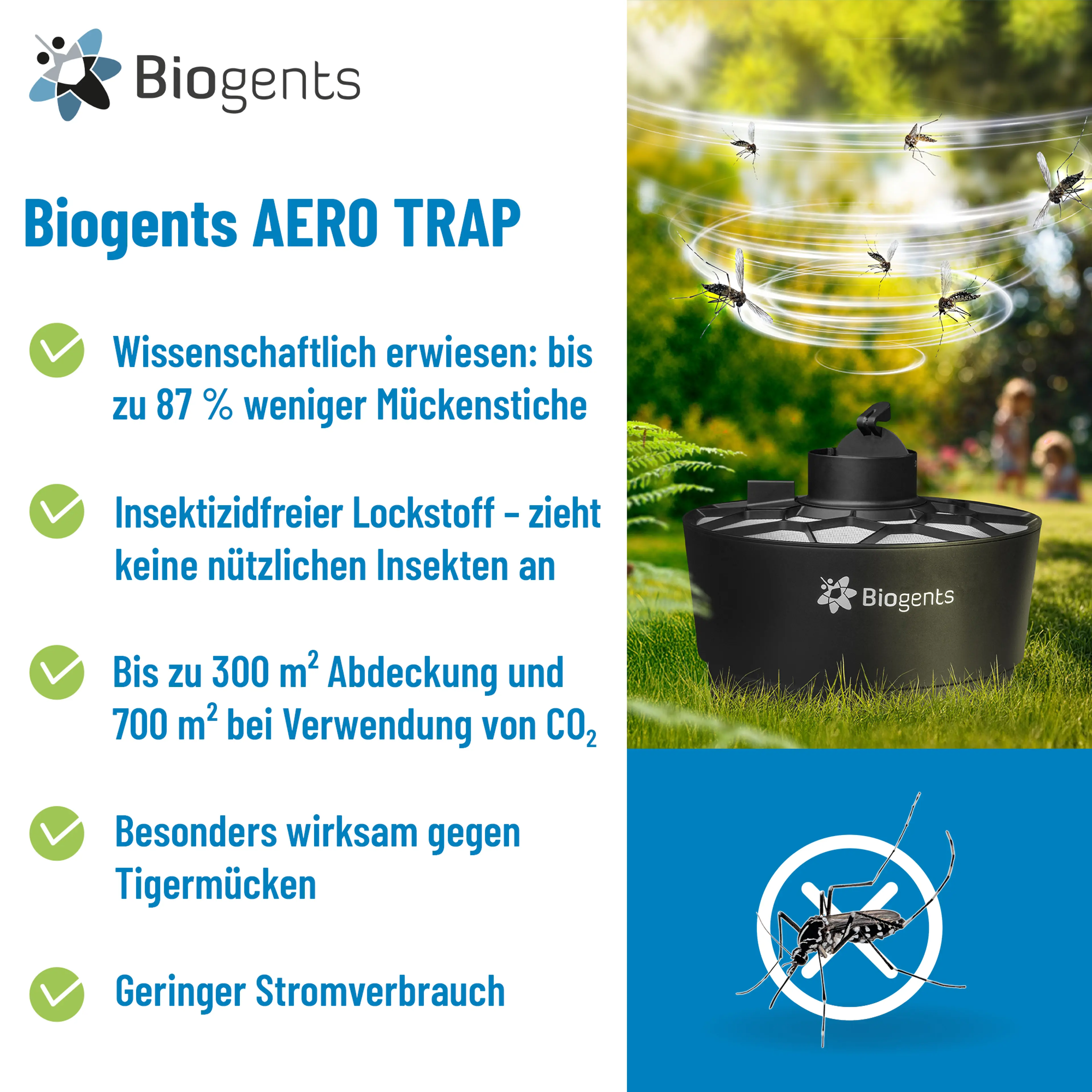 Basis-Set Tigermückenfallen: AERO TRAP + 2x BG-GAT