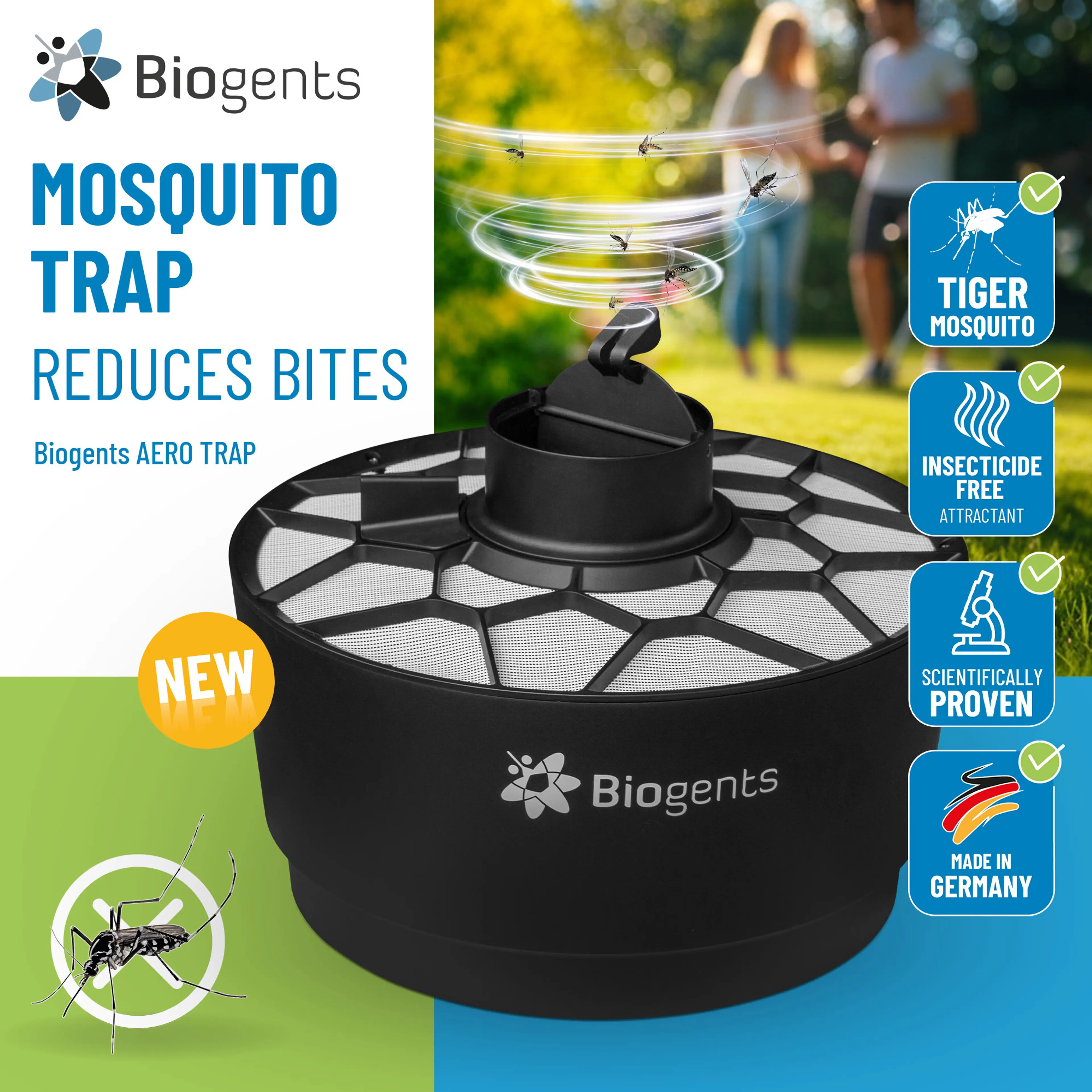 Basic Set of Tiger Mosquito Traps: AERO TRAP + 2x BG-GAT