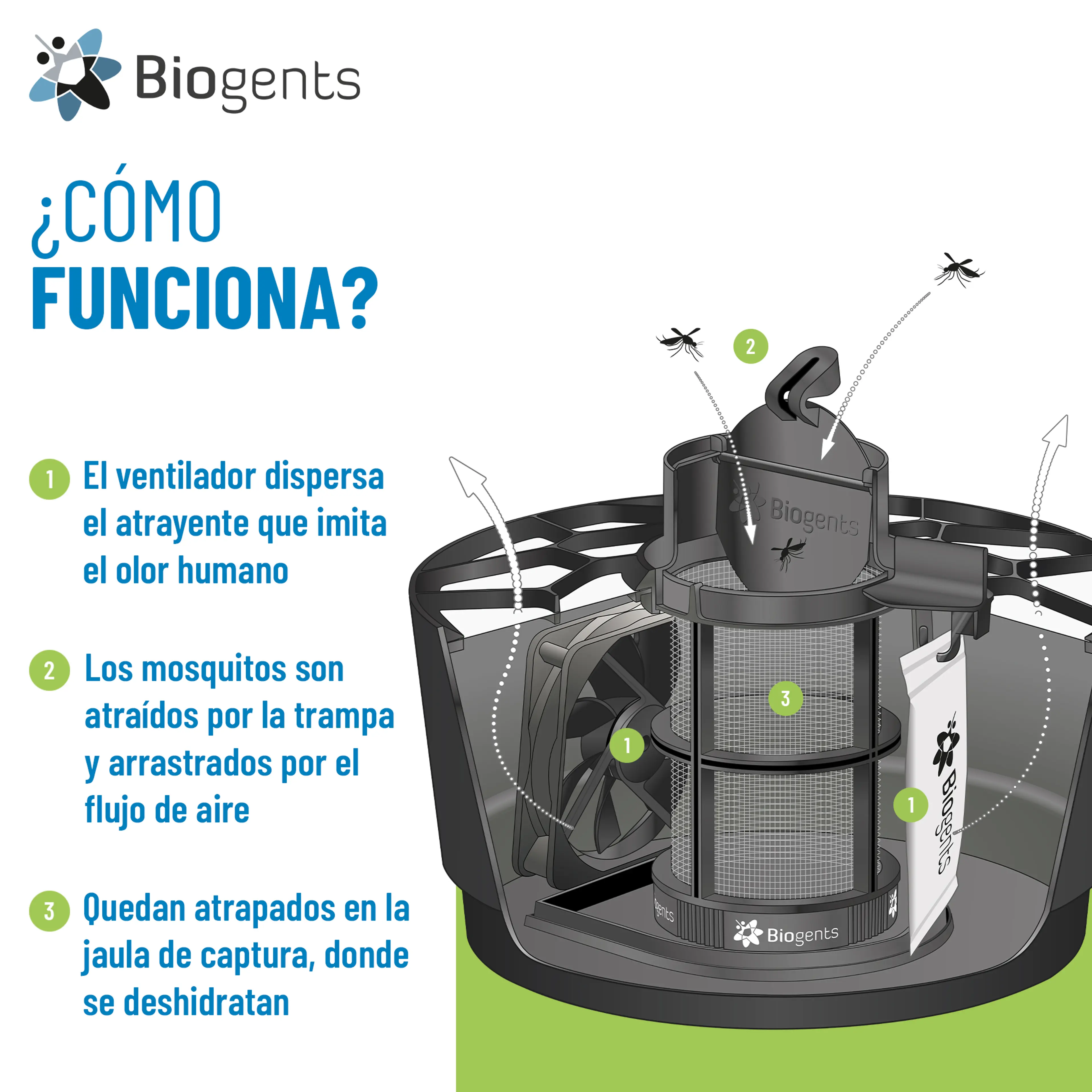 Set básico de trampas para mosquitos tigre: AERO TRAP + 2x BG-GAT