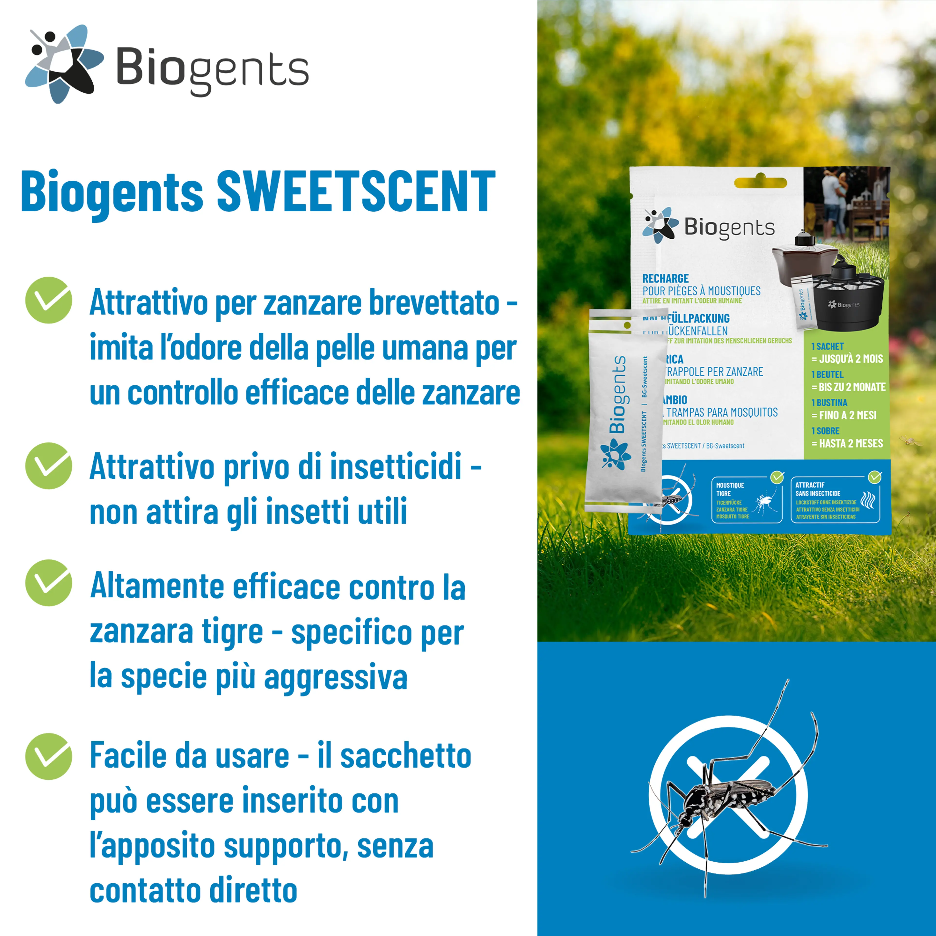 Pacchetto singolo di attrattivo per la trappola AERO TRAP