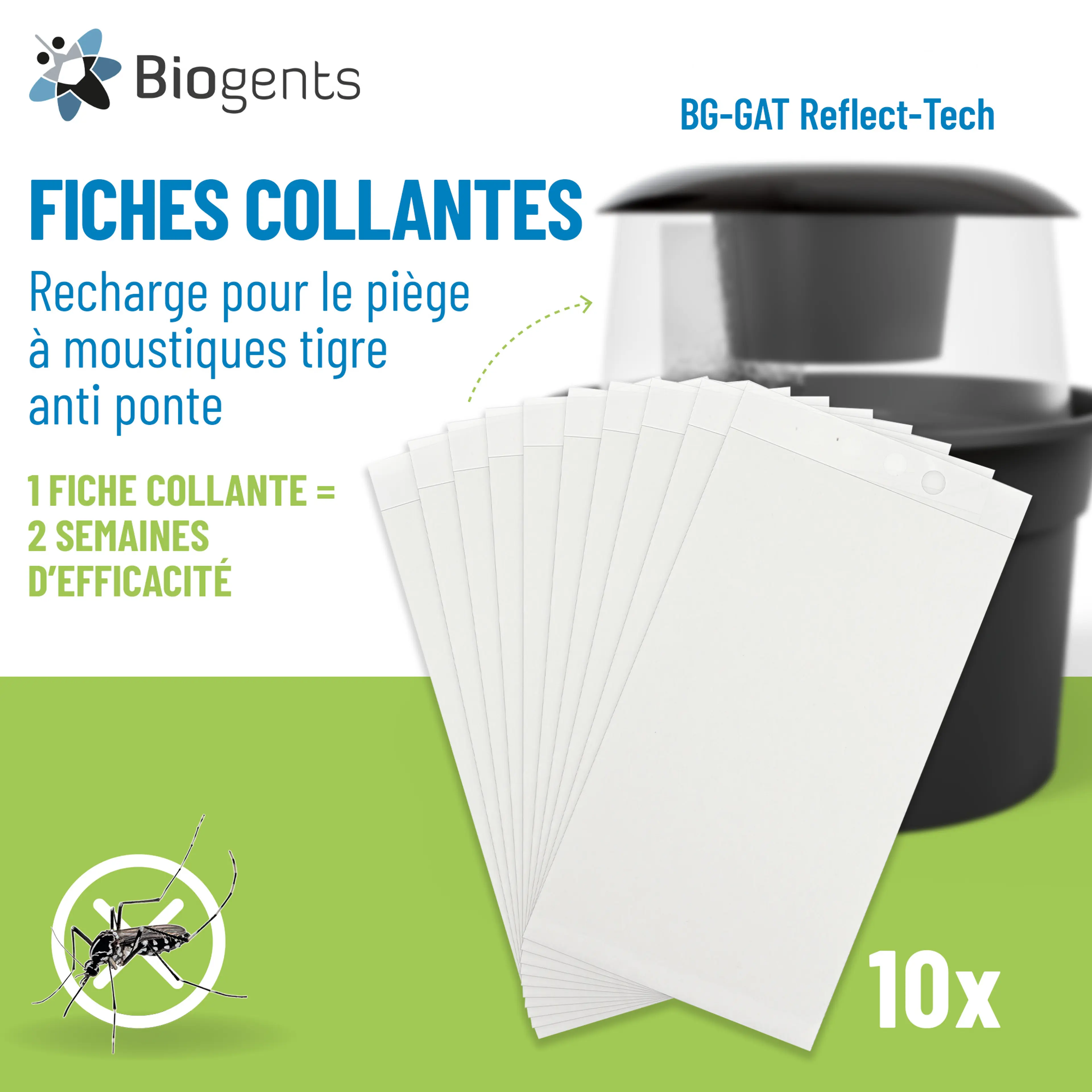 Pack de recharges de fiches collantes (lot de 10)