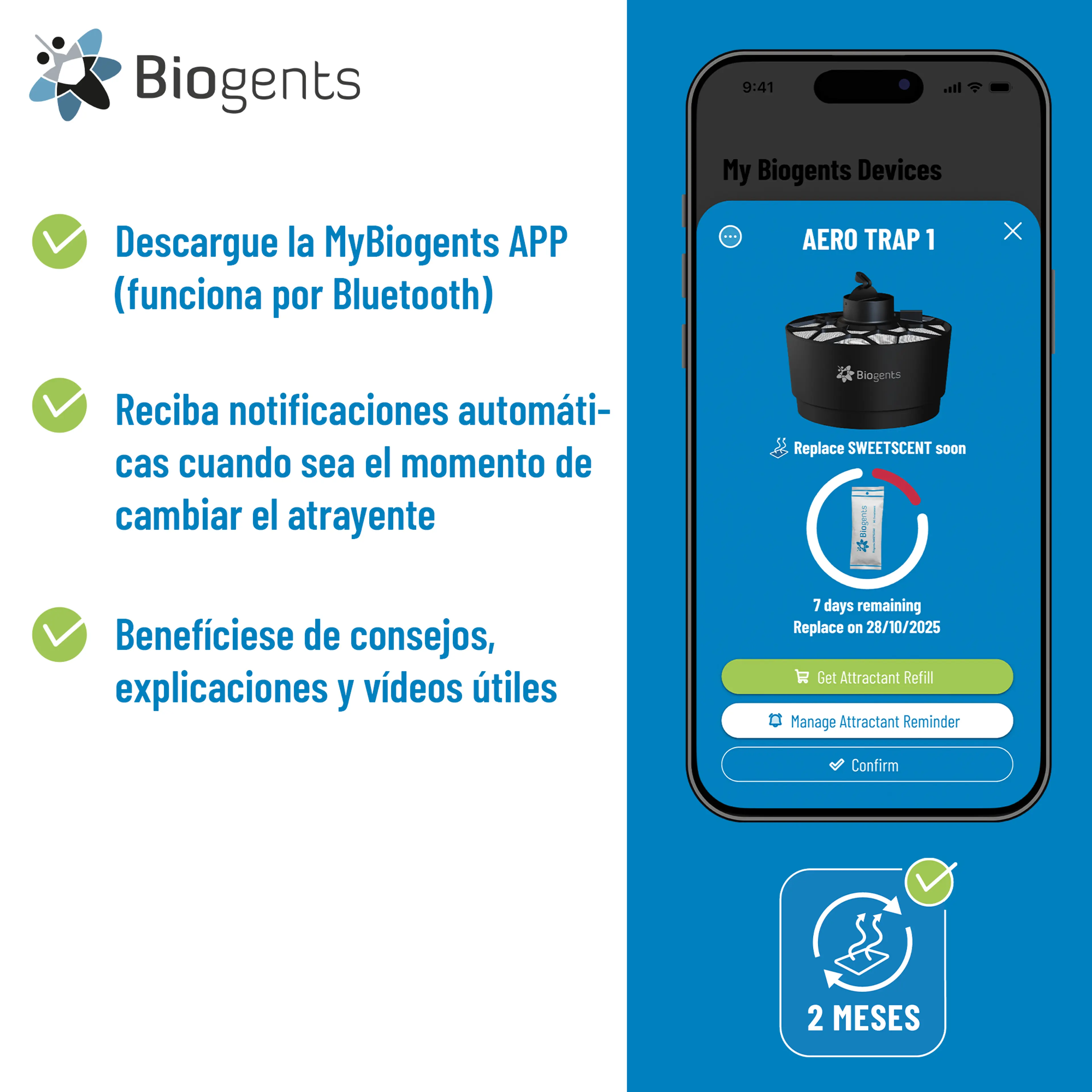 Set básico de trampas para mosquitos tigre: AERO TRAP + 2x BG-GAT