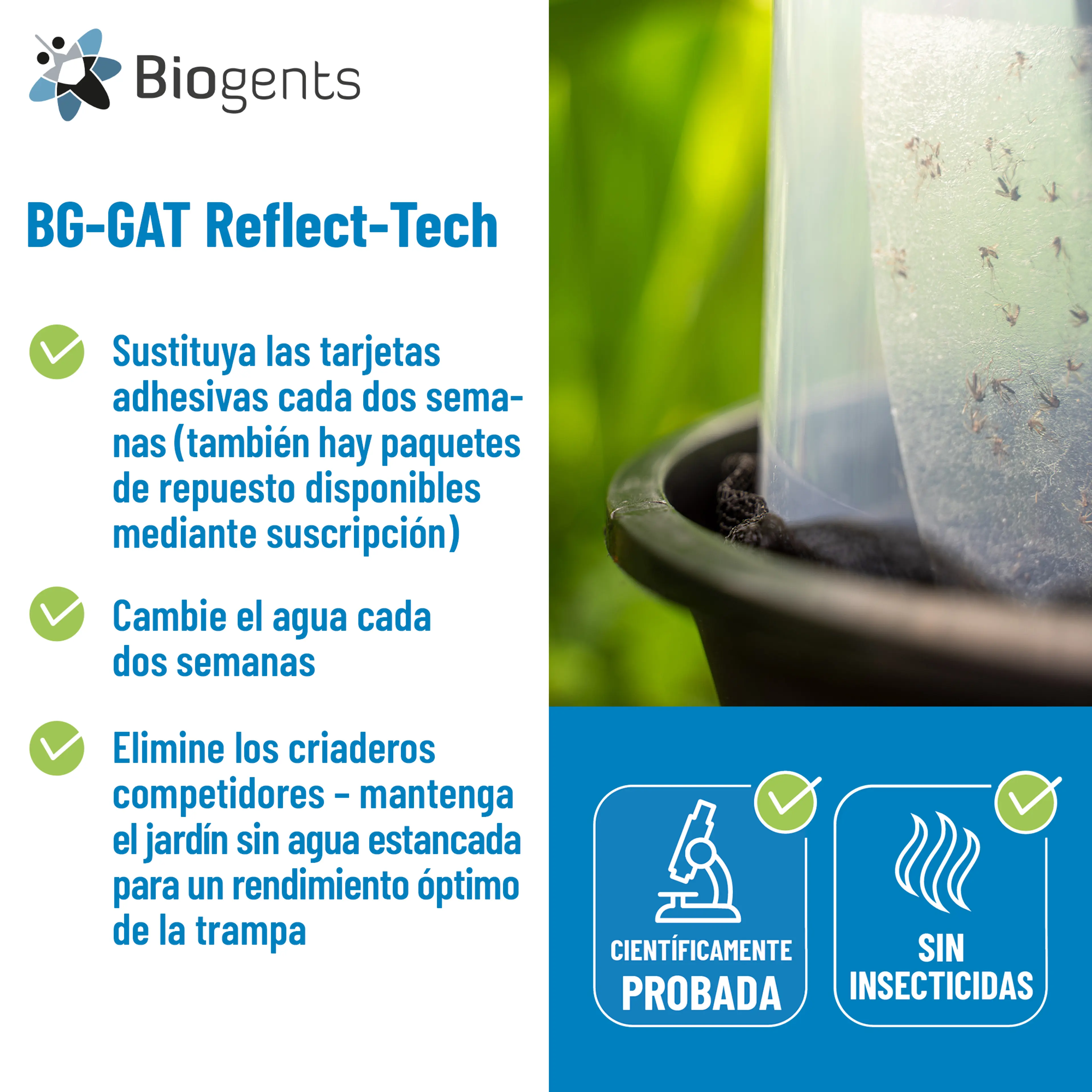 Set básico de trampas para mosquitos tigre: AERO TRAP + 2x BG-GAT