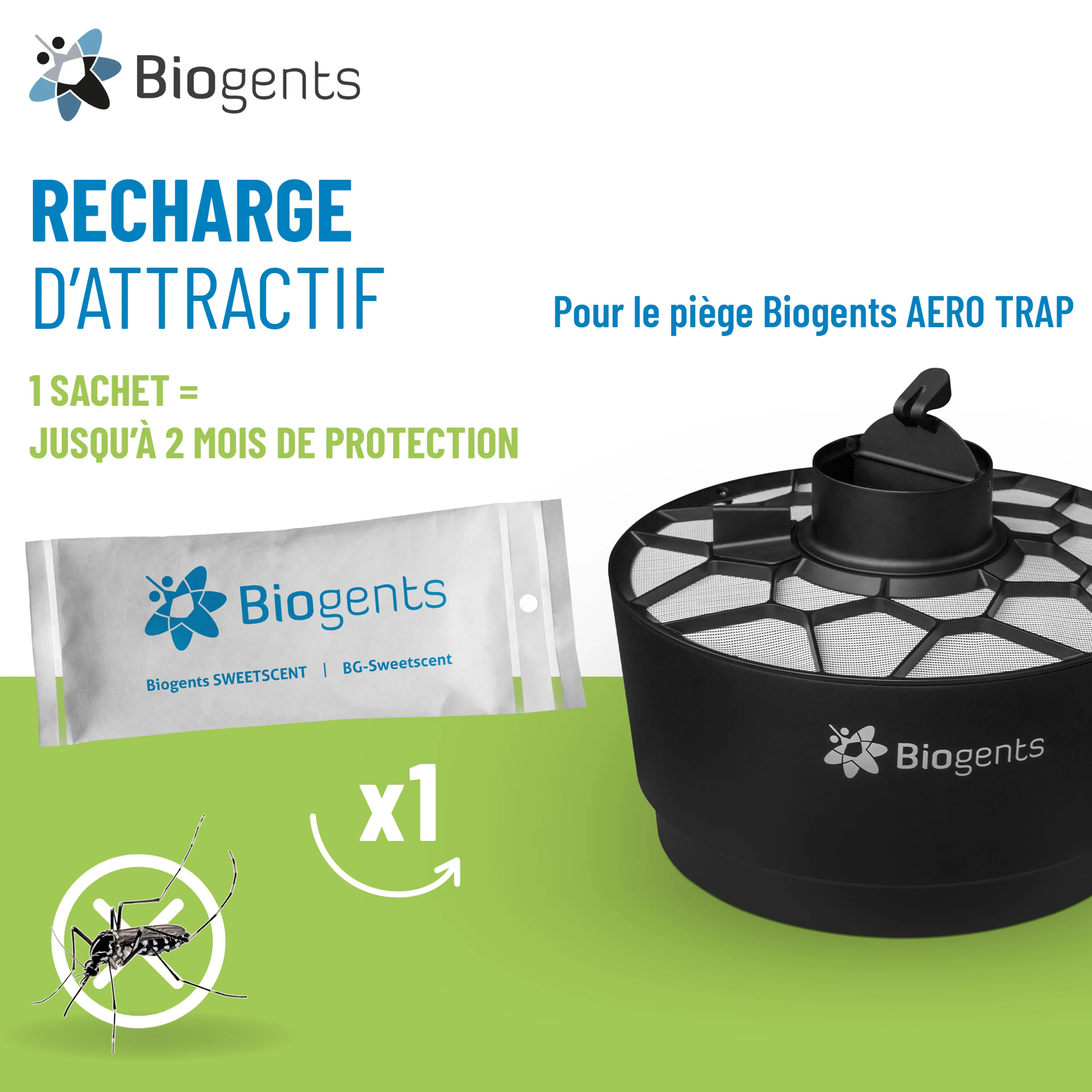 Pack simple attractif pour le piège AERO TRAP