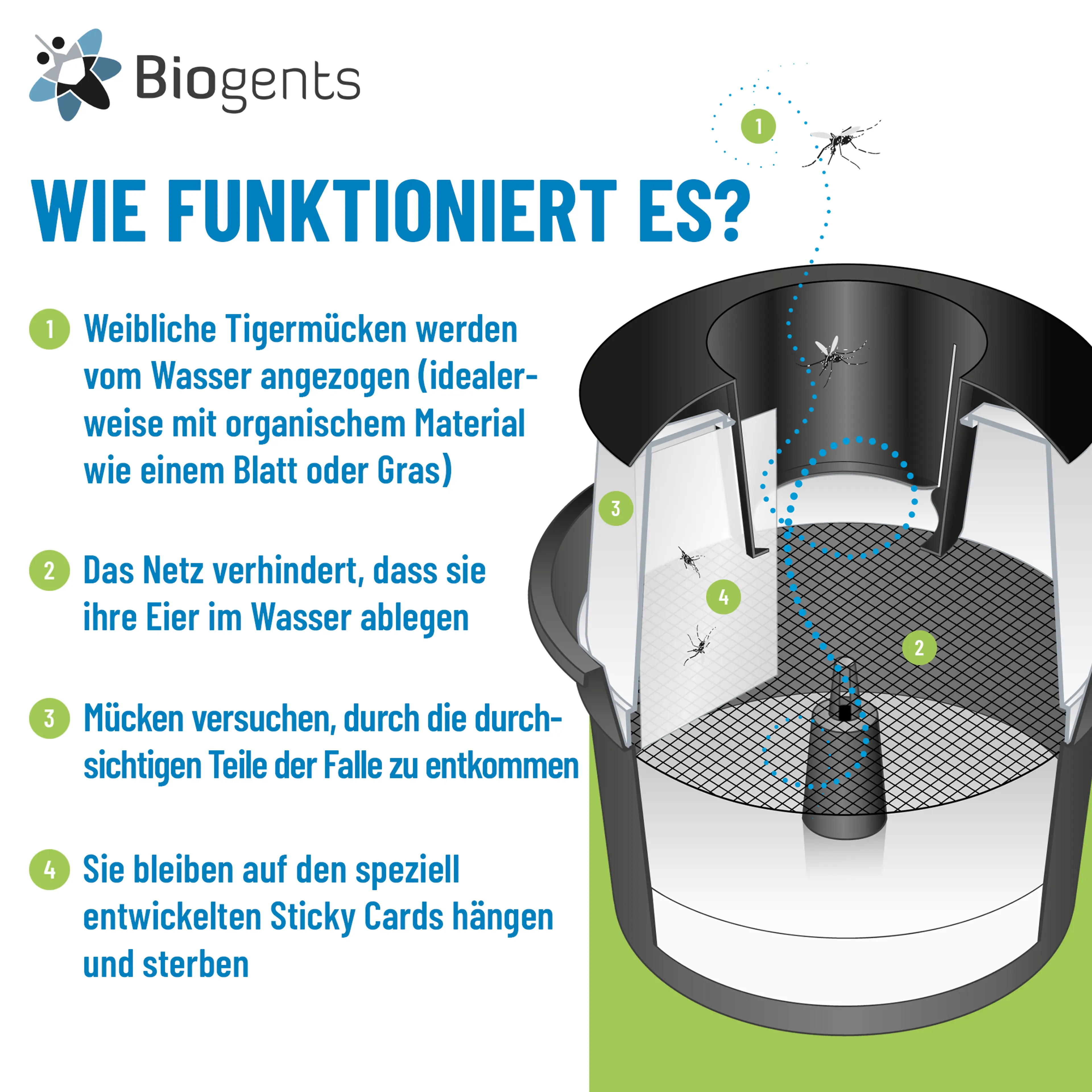 Komplettset aus CO2- und Tigermückenfallen: AERO TRAP PLUS + 2x BG-GAT
