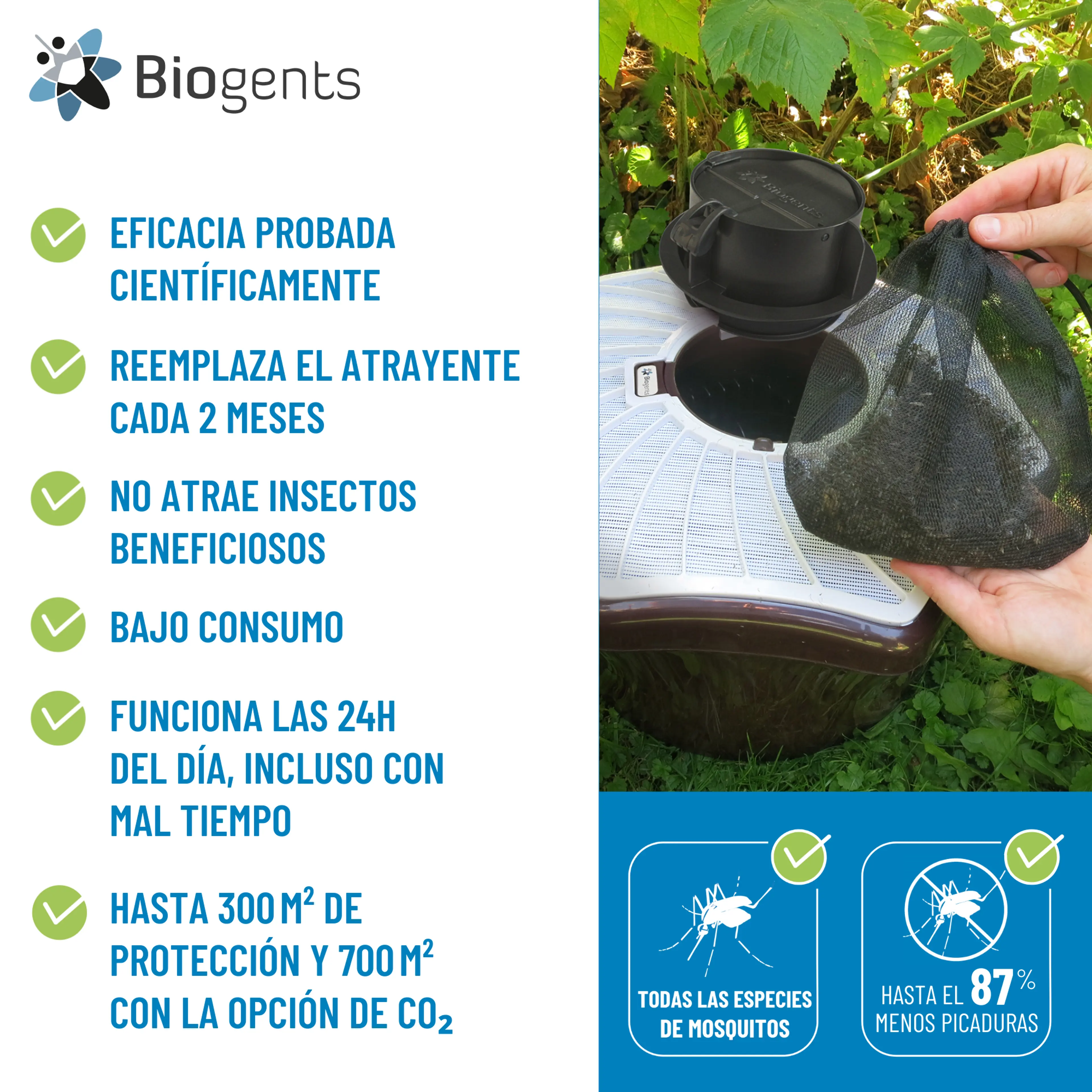 Trampa para mosquitos para exteriores - BG-Mosquitaire