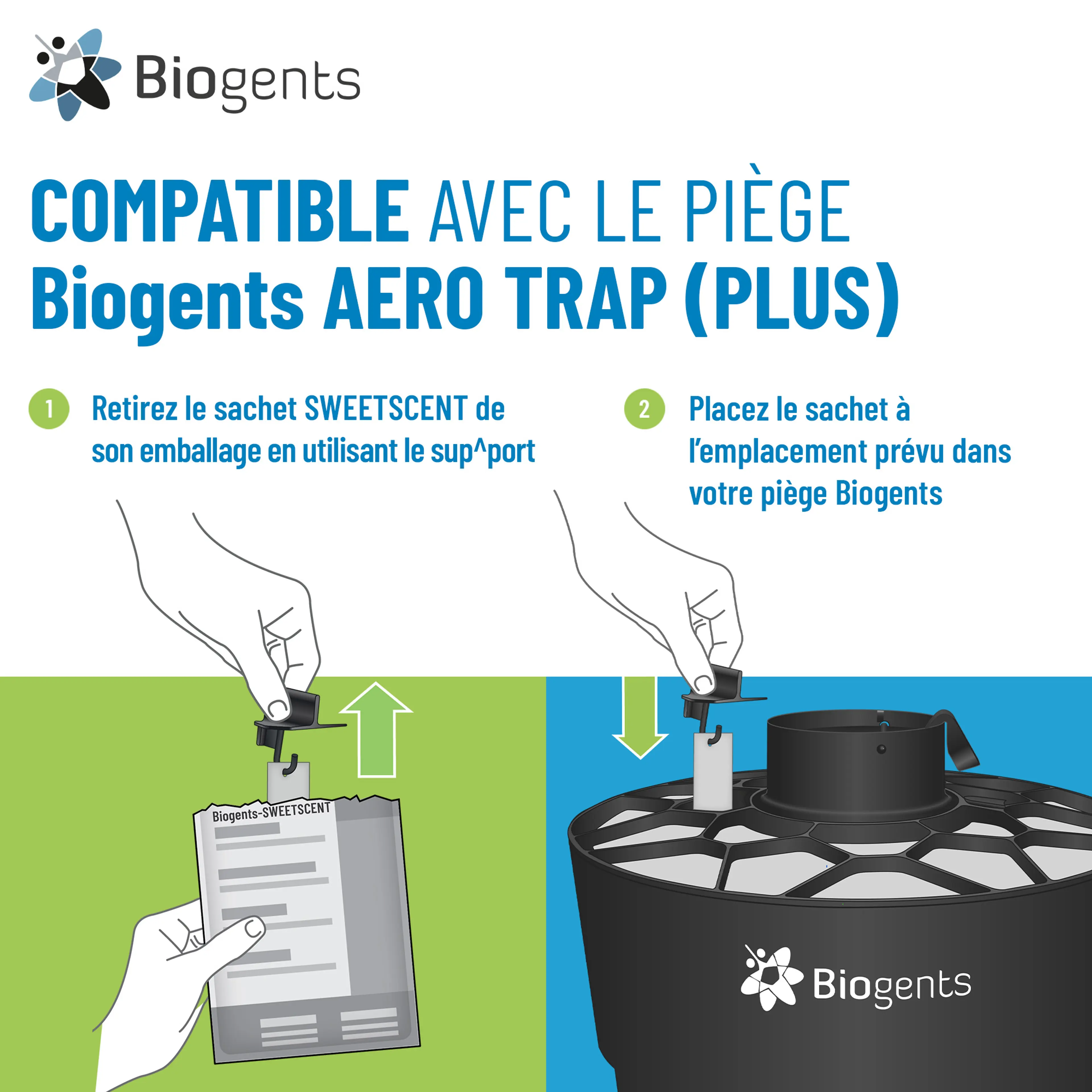 Pack simple attractif pour le piège AERO TRAP