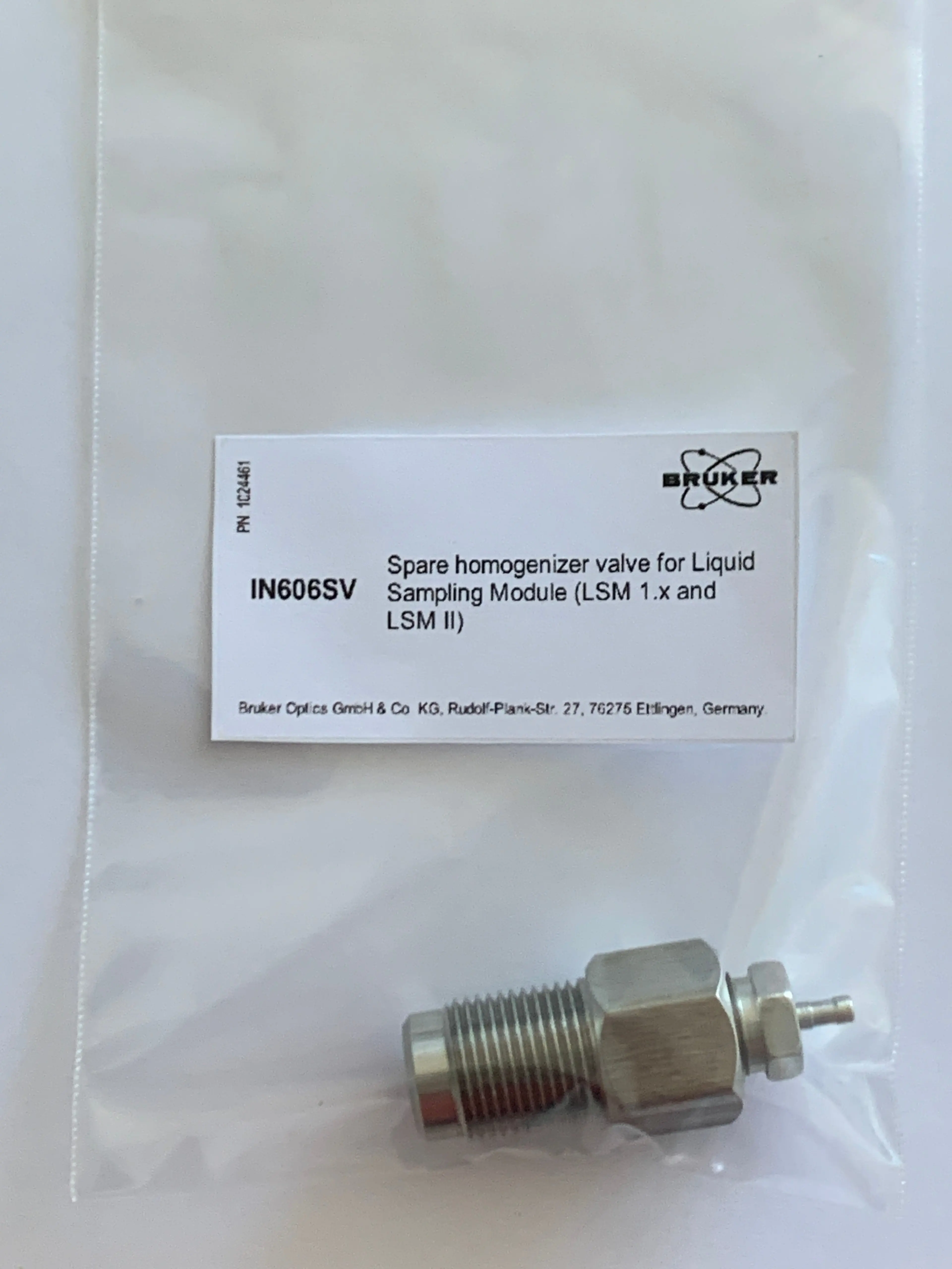 LSMII-H-SV: HOMOGENIZER valve for LSM-I and LSM-II