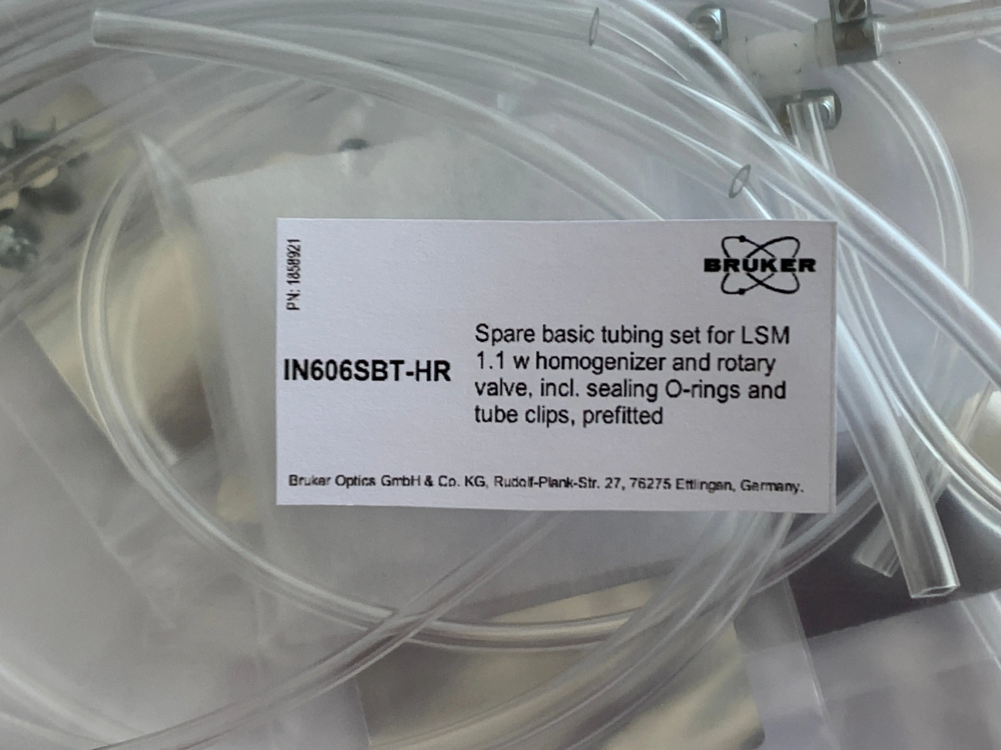 IN606SBT-H: Spare basic tubing set for LSM1 with Homogenizer