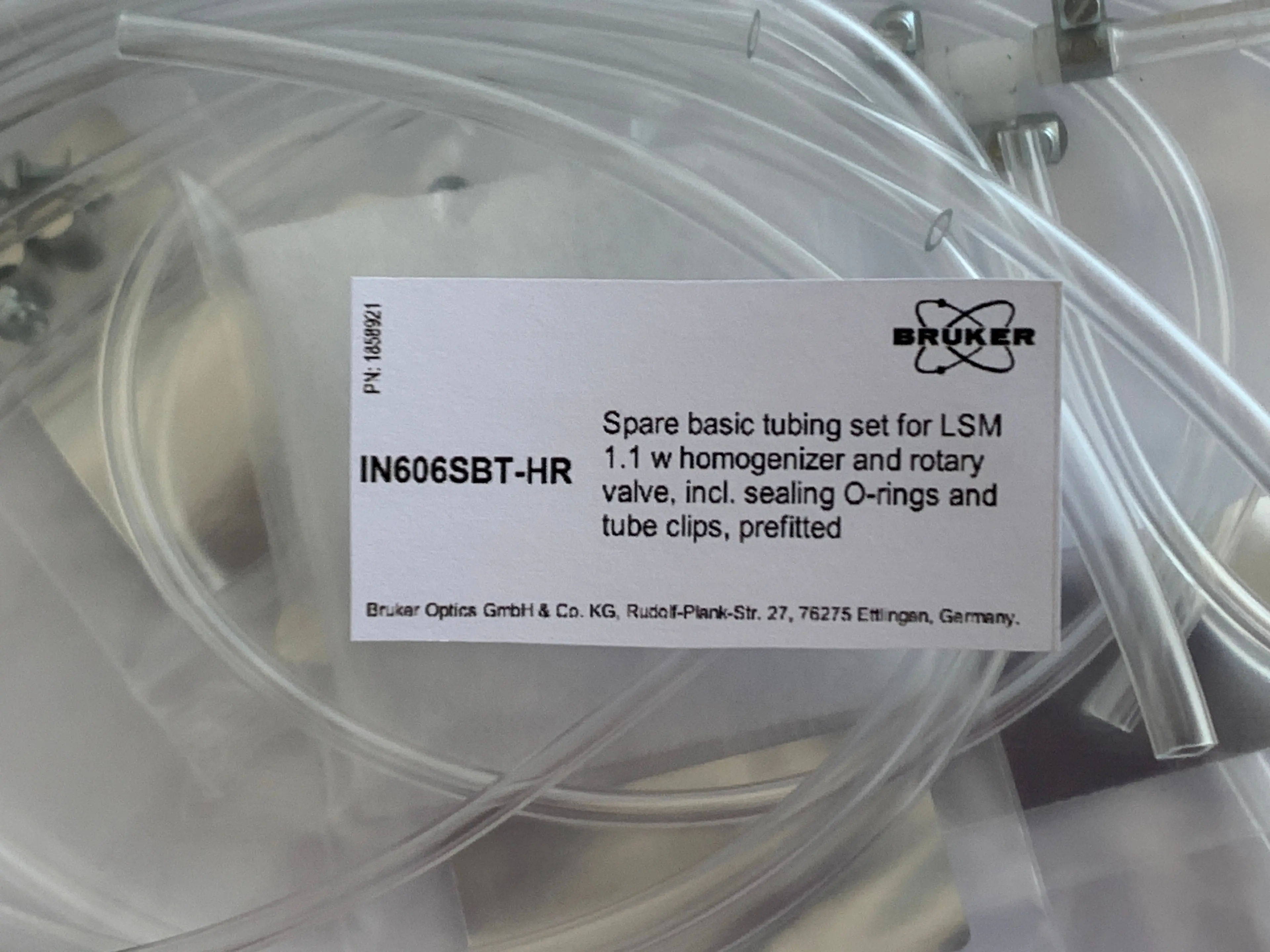 IN606SBT-H: Spare basic tubing set for LSM1 with Homogenizer