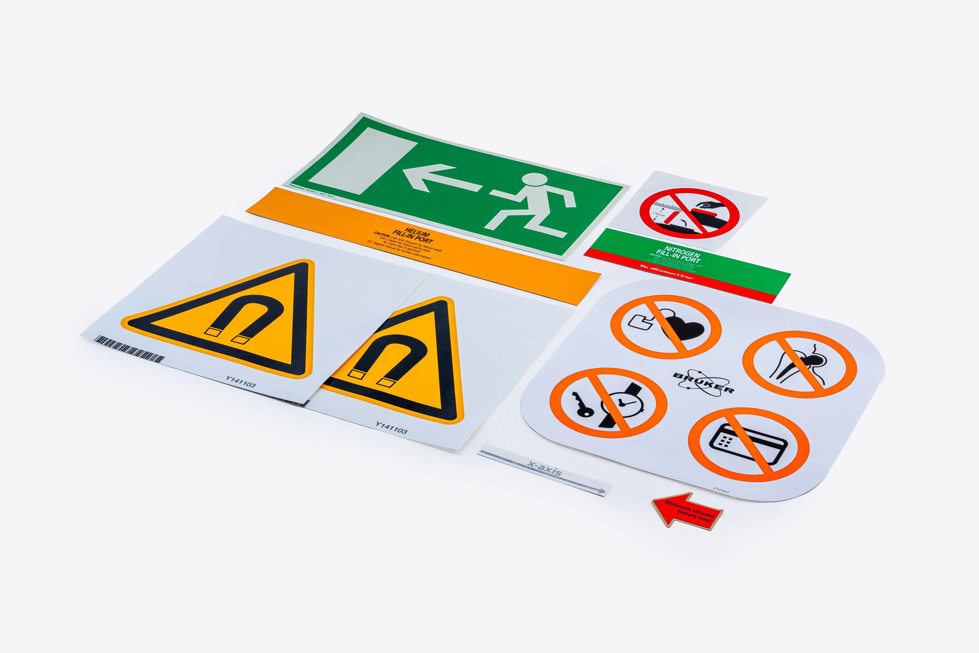 Set of warning labels