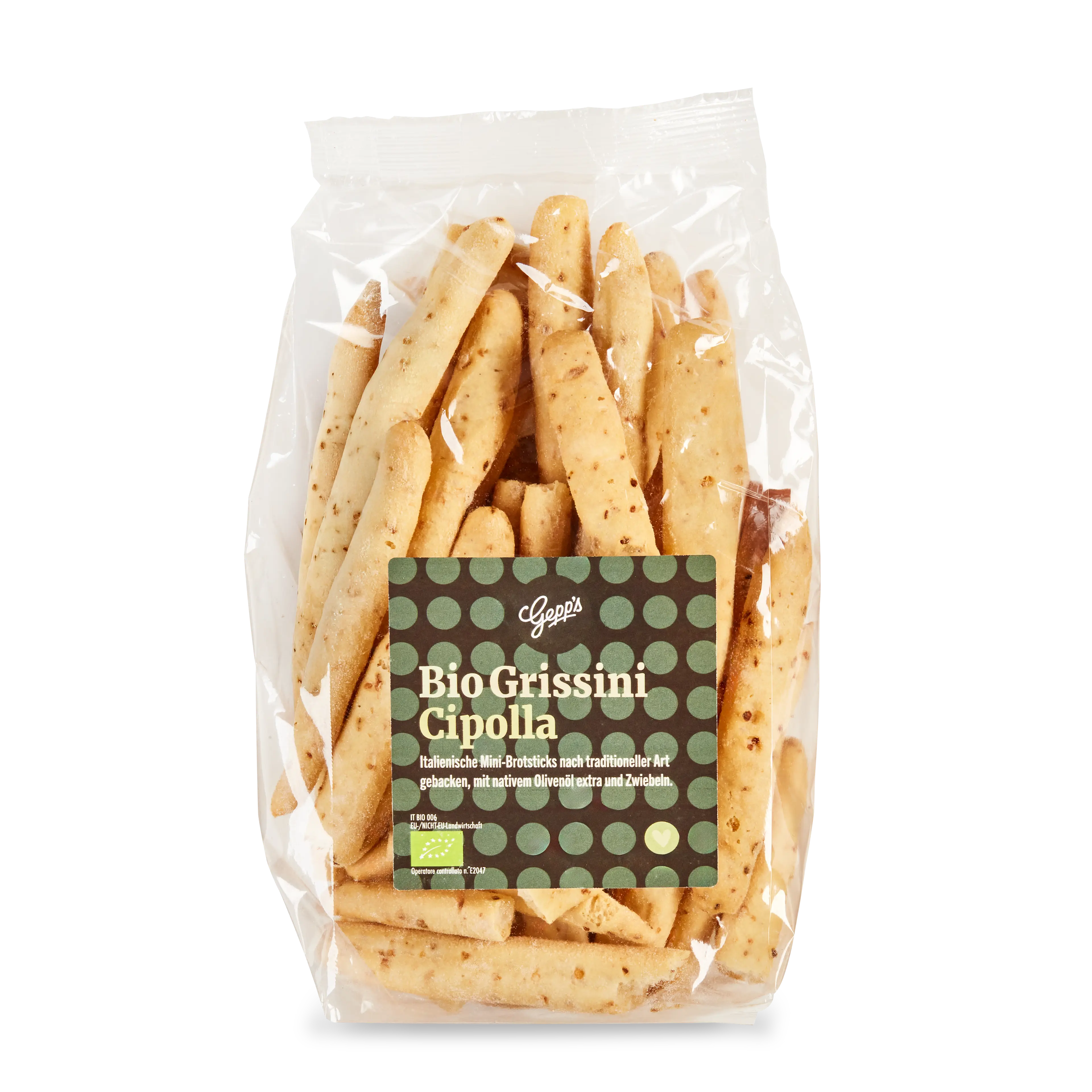 Bio Grissini mit Zwiebel