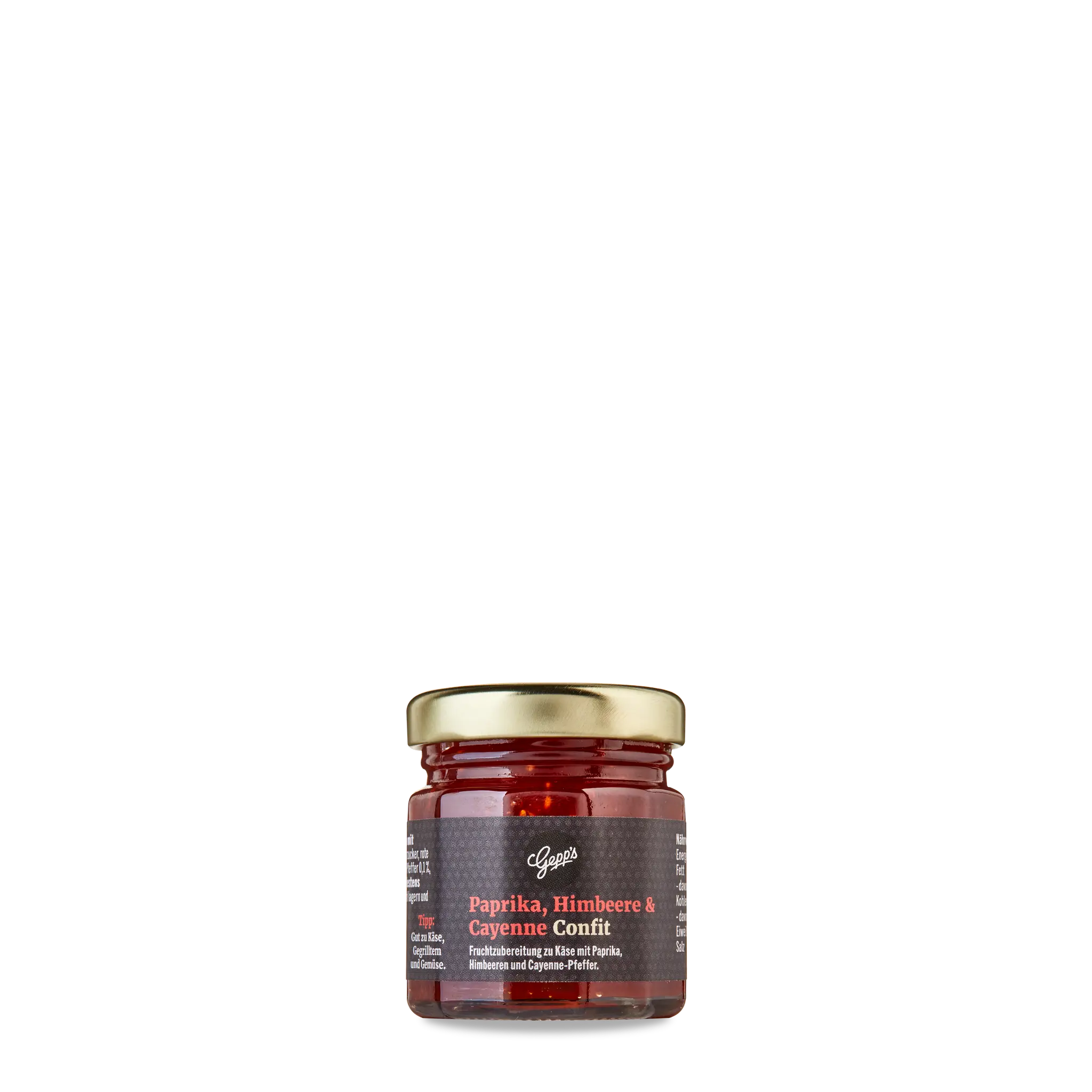 Confit Paprika, Himbeere & Cayenne-Pfeffer
