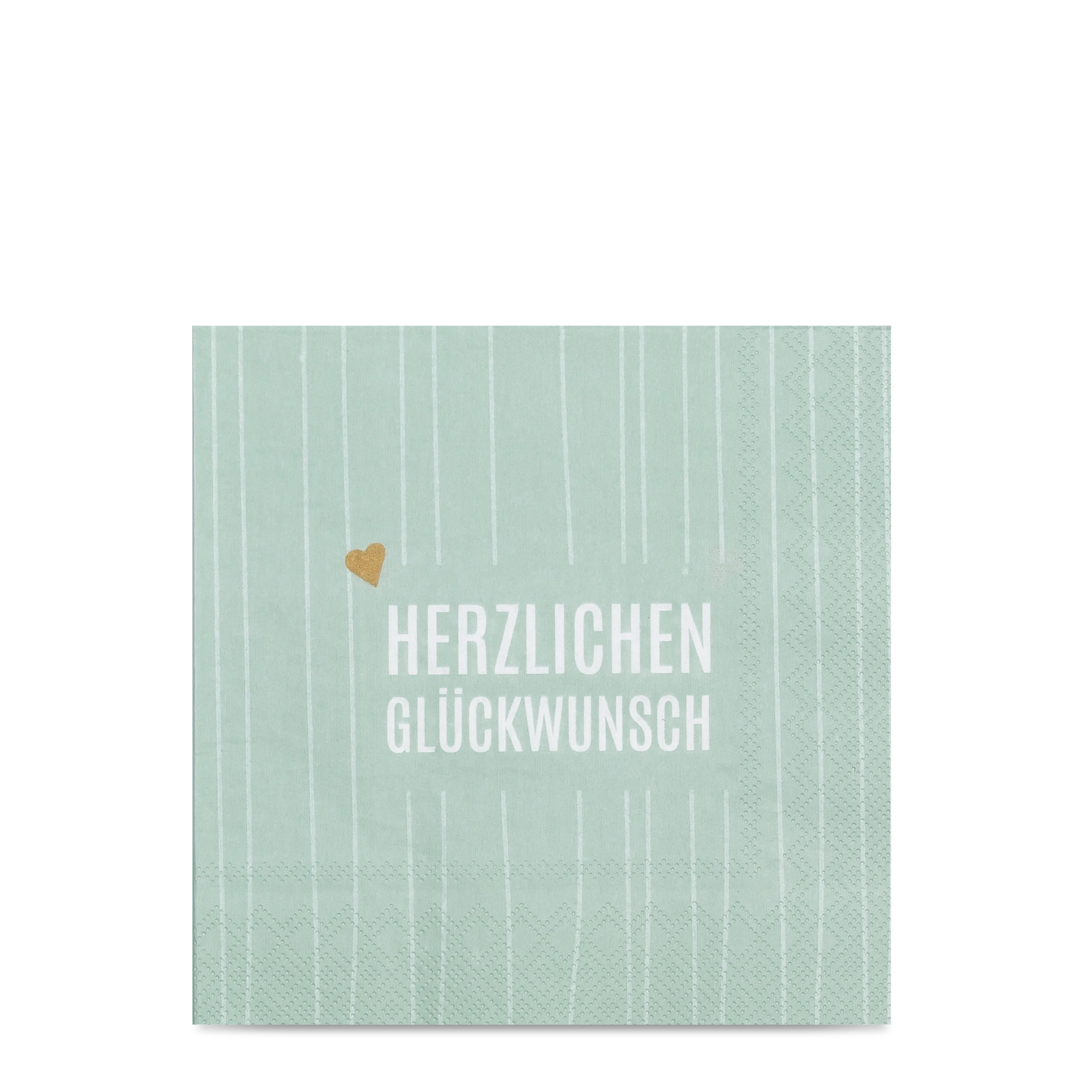 Serviette  "Herzlichen Glückwunsch"