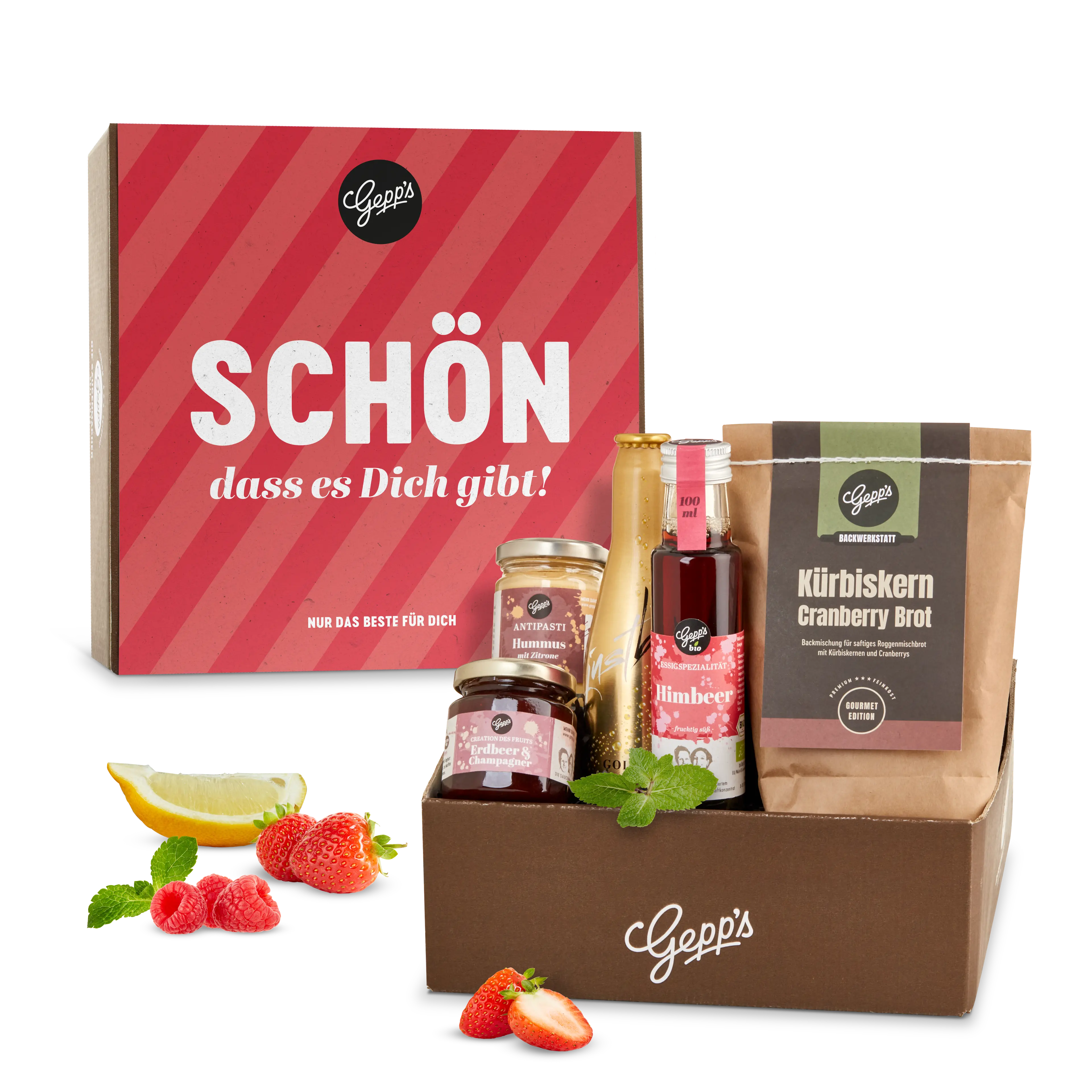 Geschenkkorb Schoen dass es dich gibt