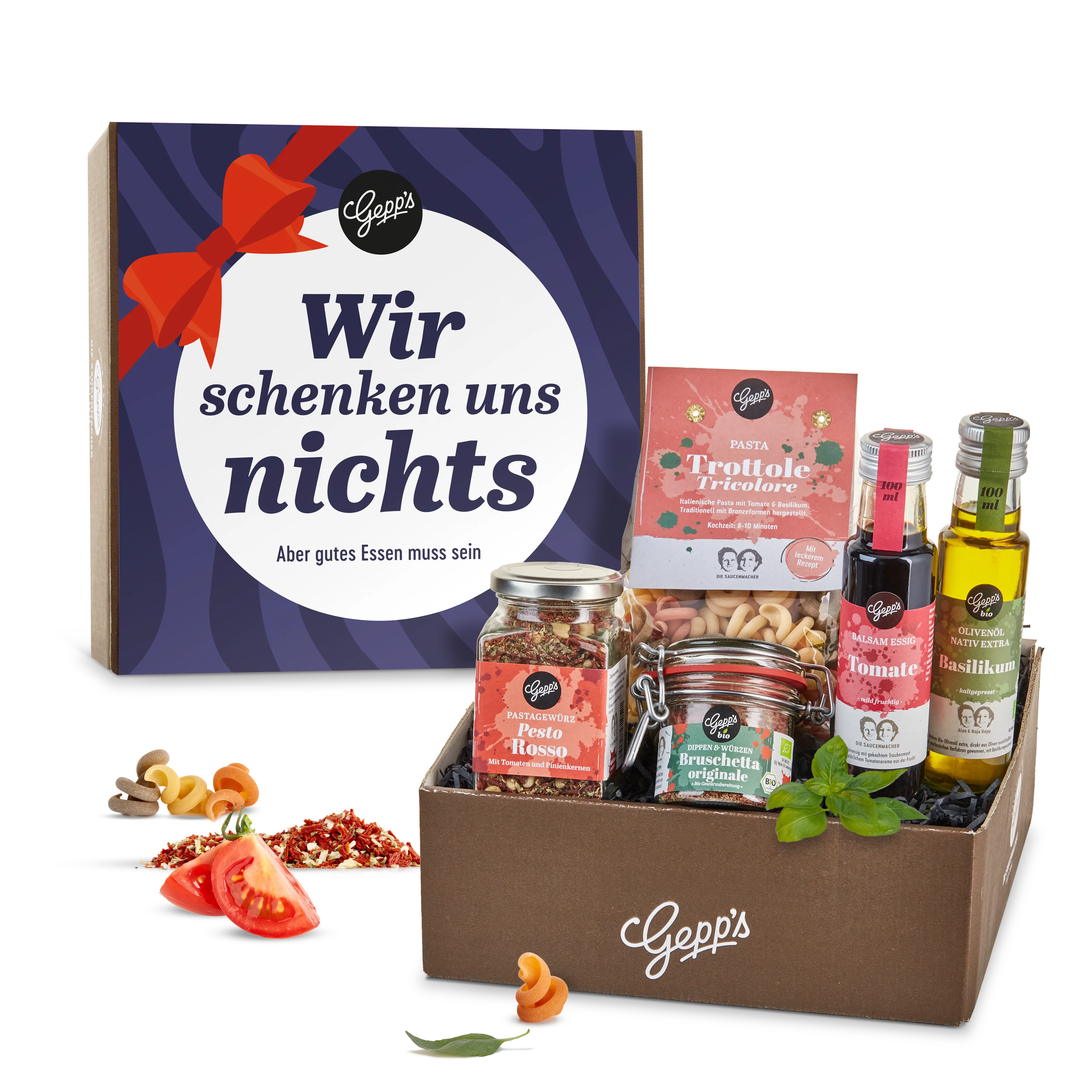Geschenkkorb Wir schenken uns nichts