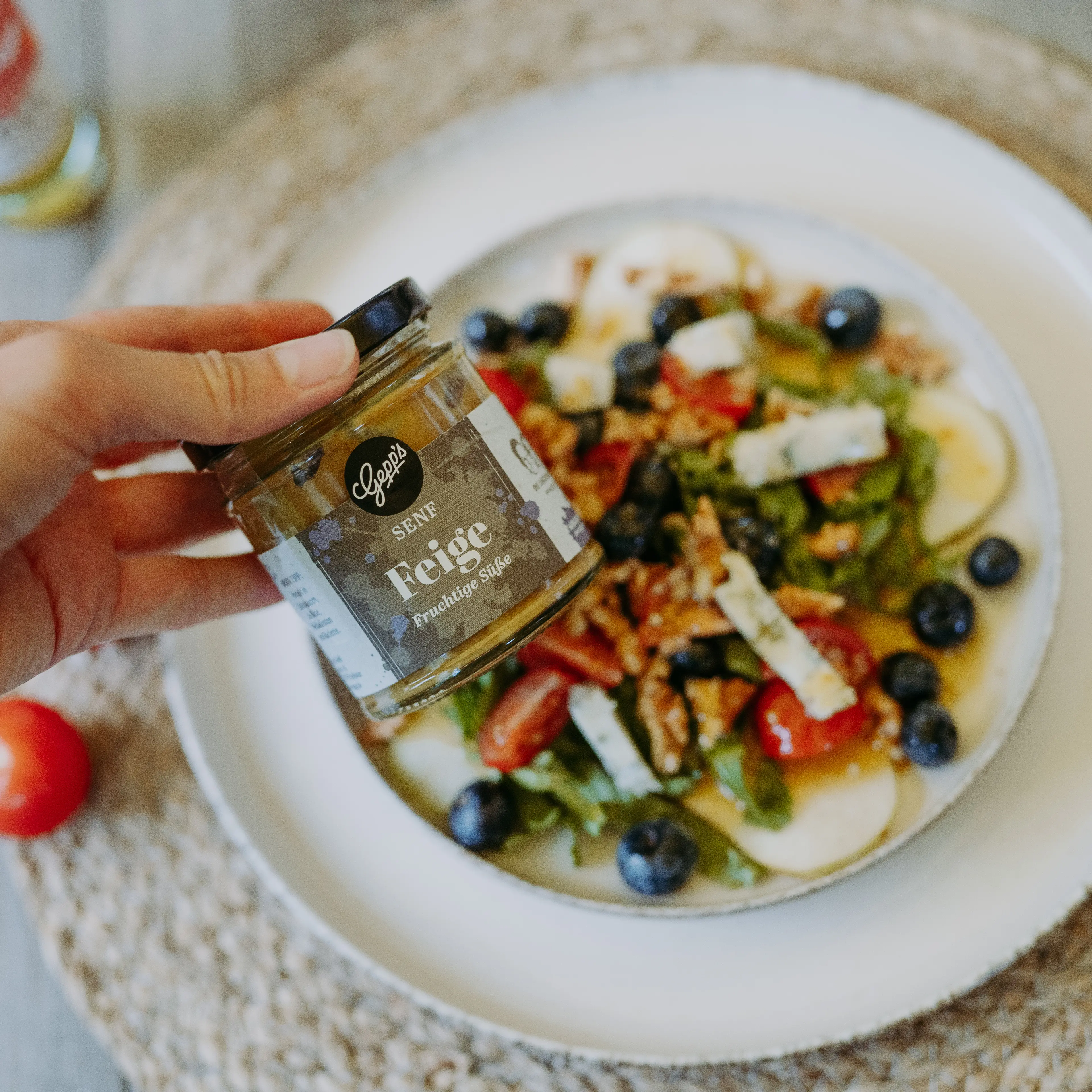 Fruchtige Salate mit Senf Feige