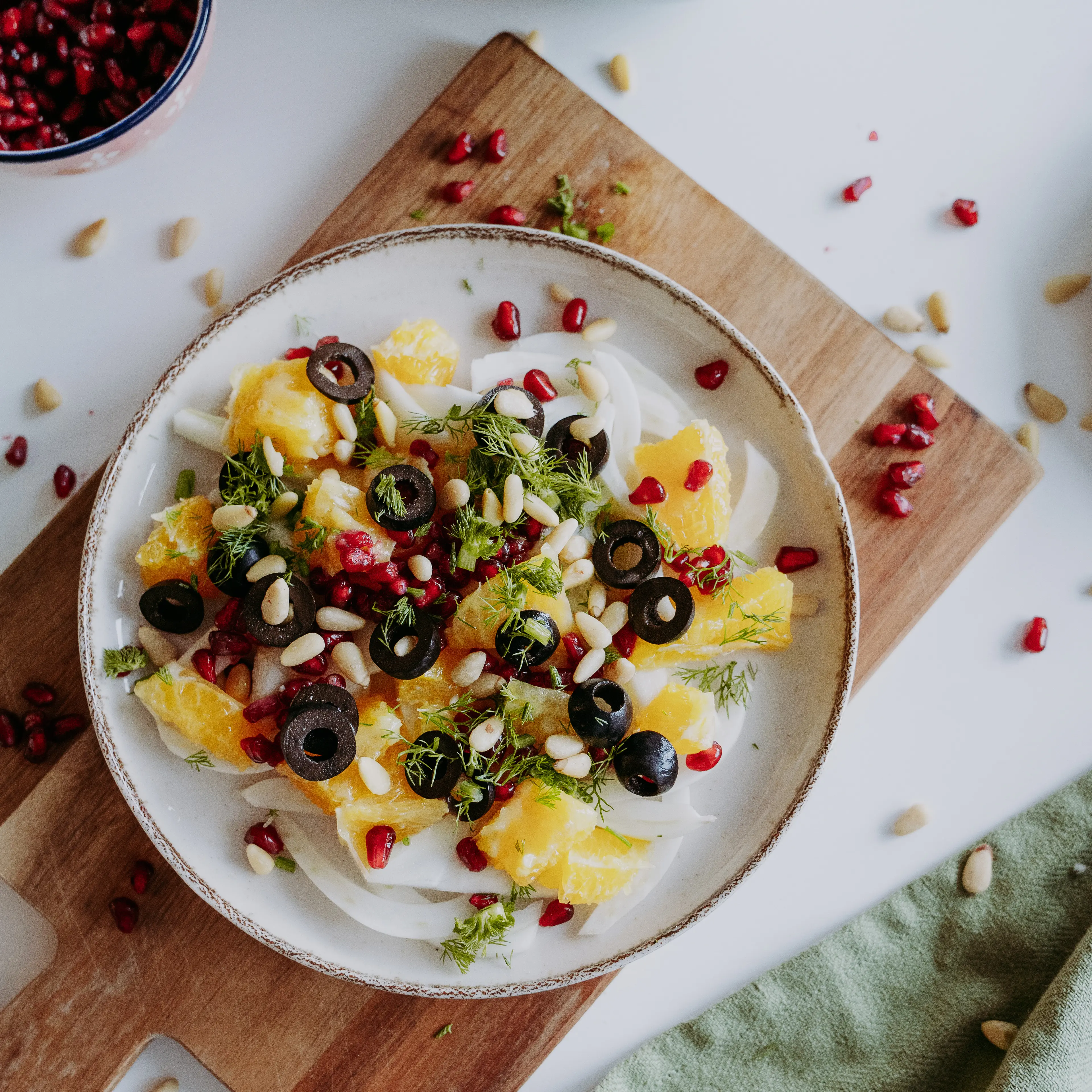 Fenchelsalat mit Bio Essigspezialitaet Cranberry