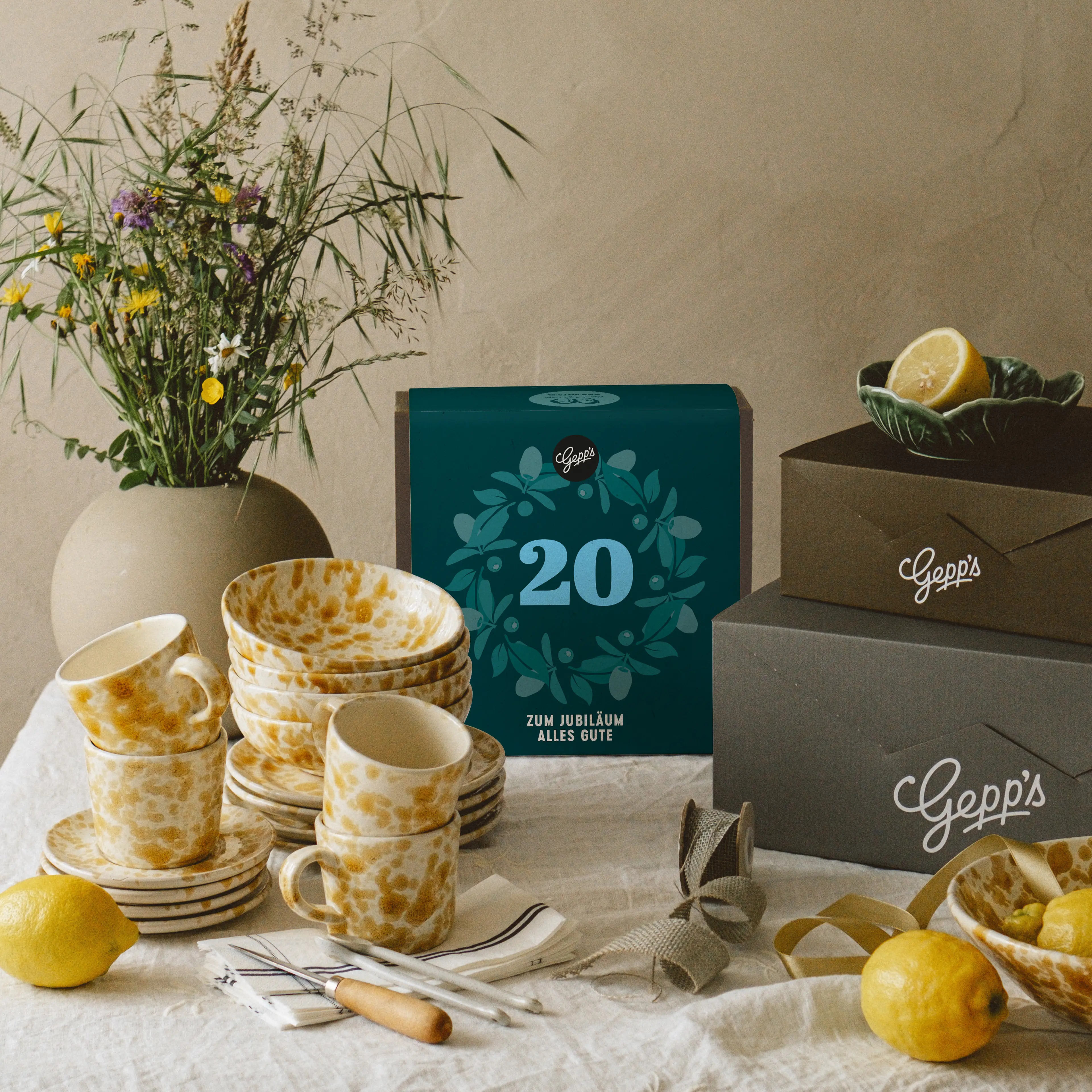 Genuss verschenken zum zwanzigjaehrigen Jubilaeum