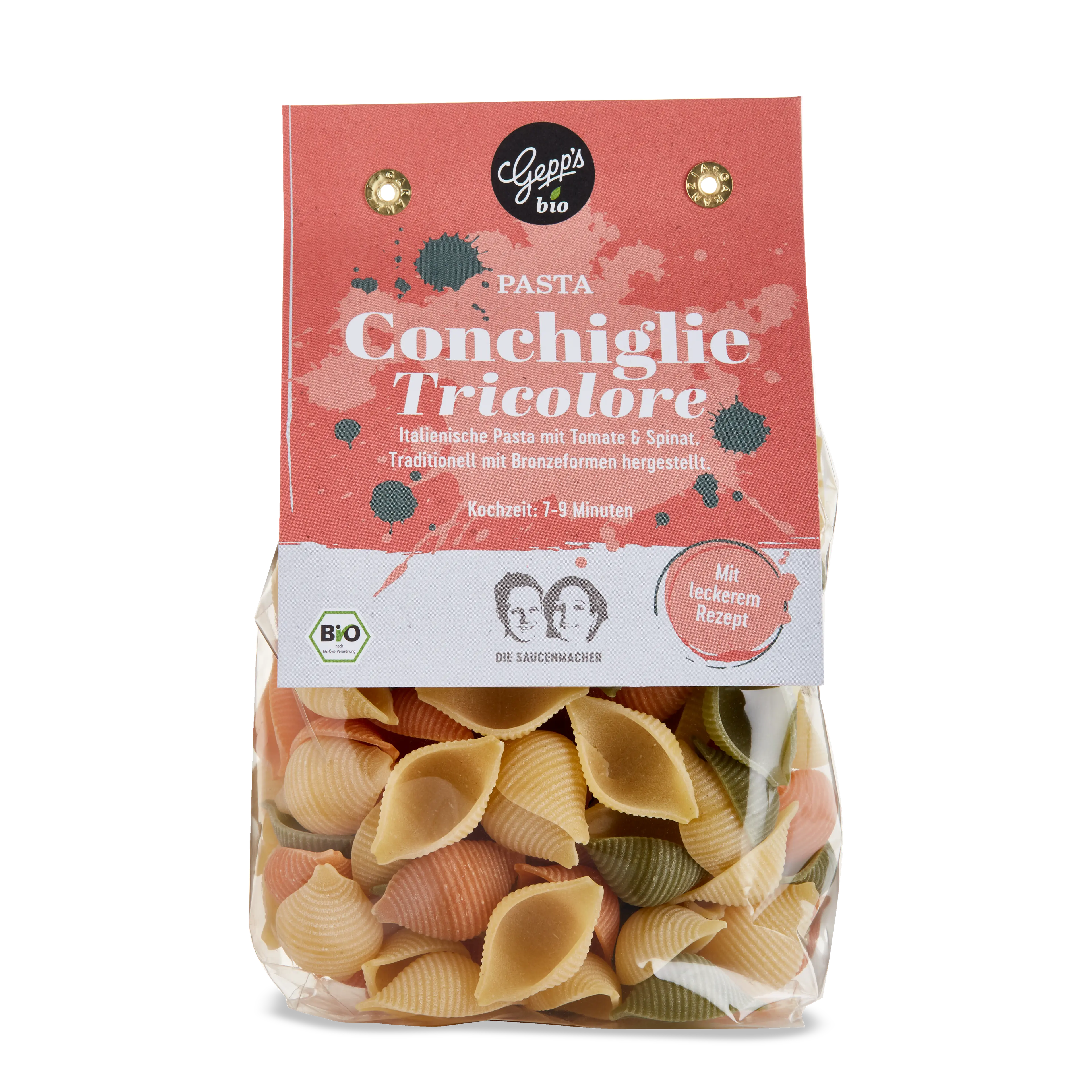 Bio Pasta Conchiglie Tricolore