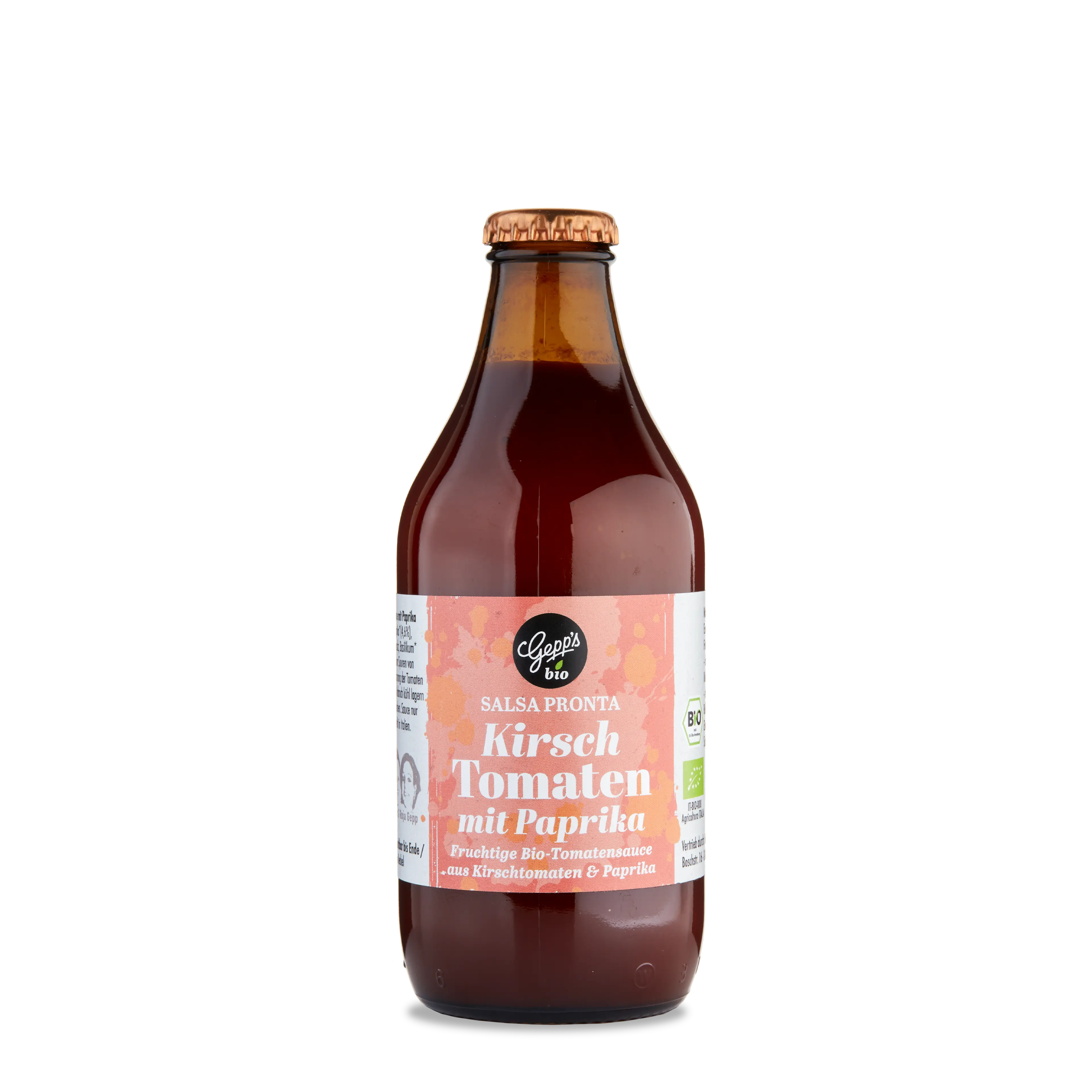 Bio Salsa Pronta Kirschtomaten mit Paprika