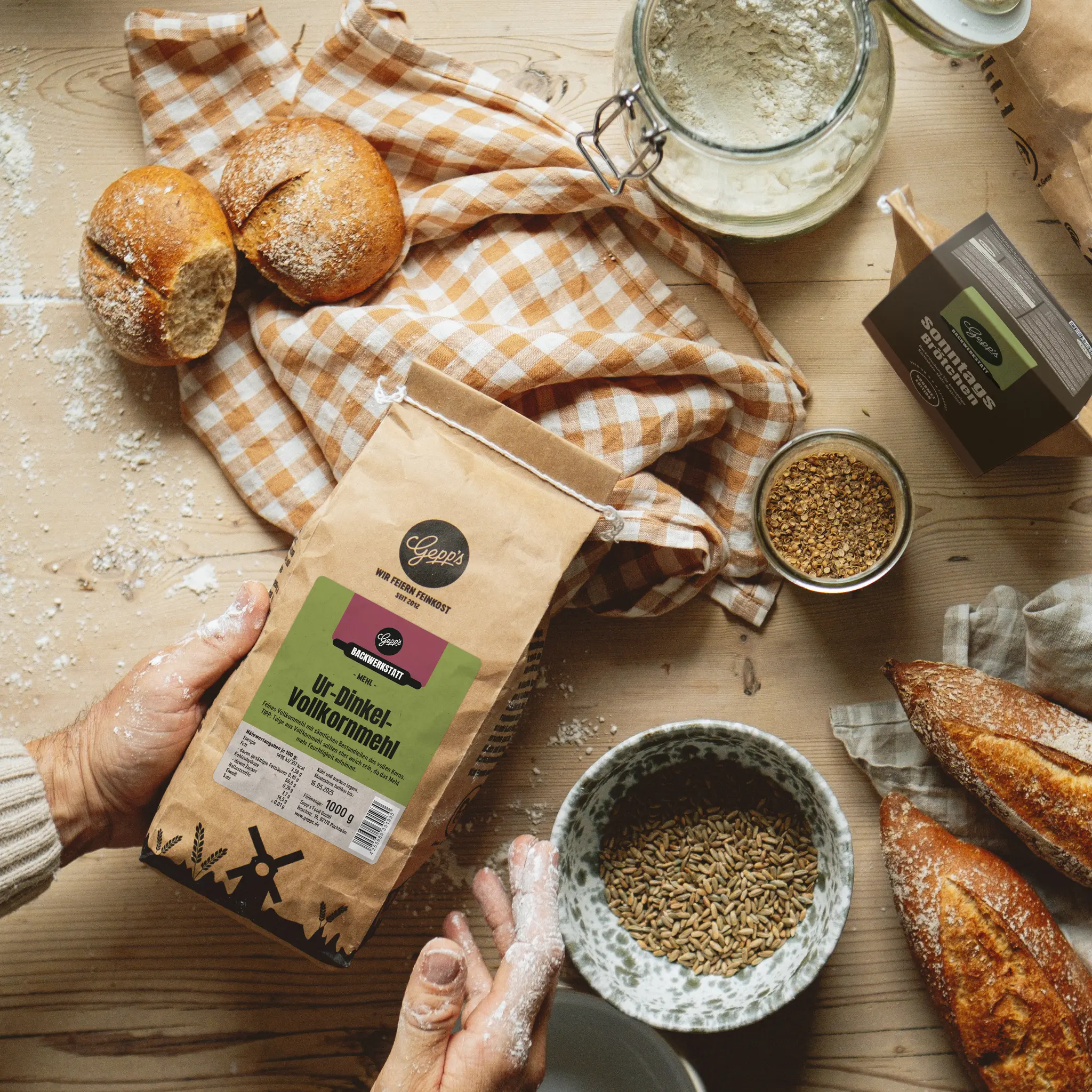 Gourmet Backmischungen und Mehle zum Backen