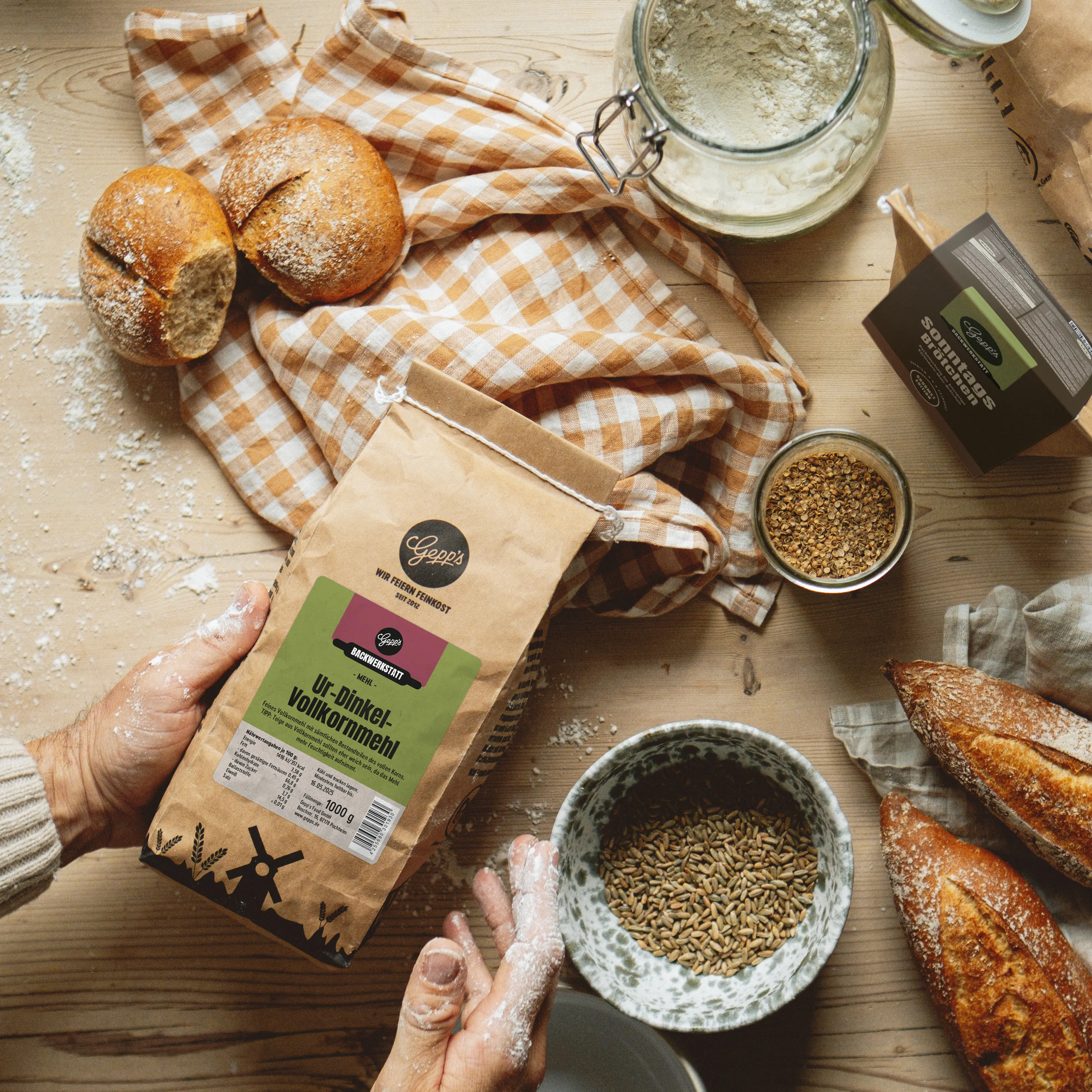 Gourmet Backmischungen und Mehle zum Backen