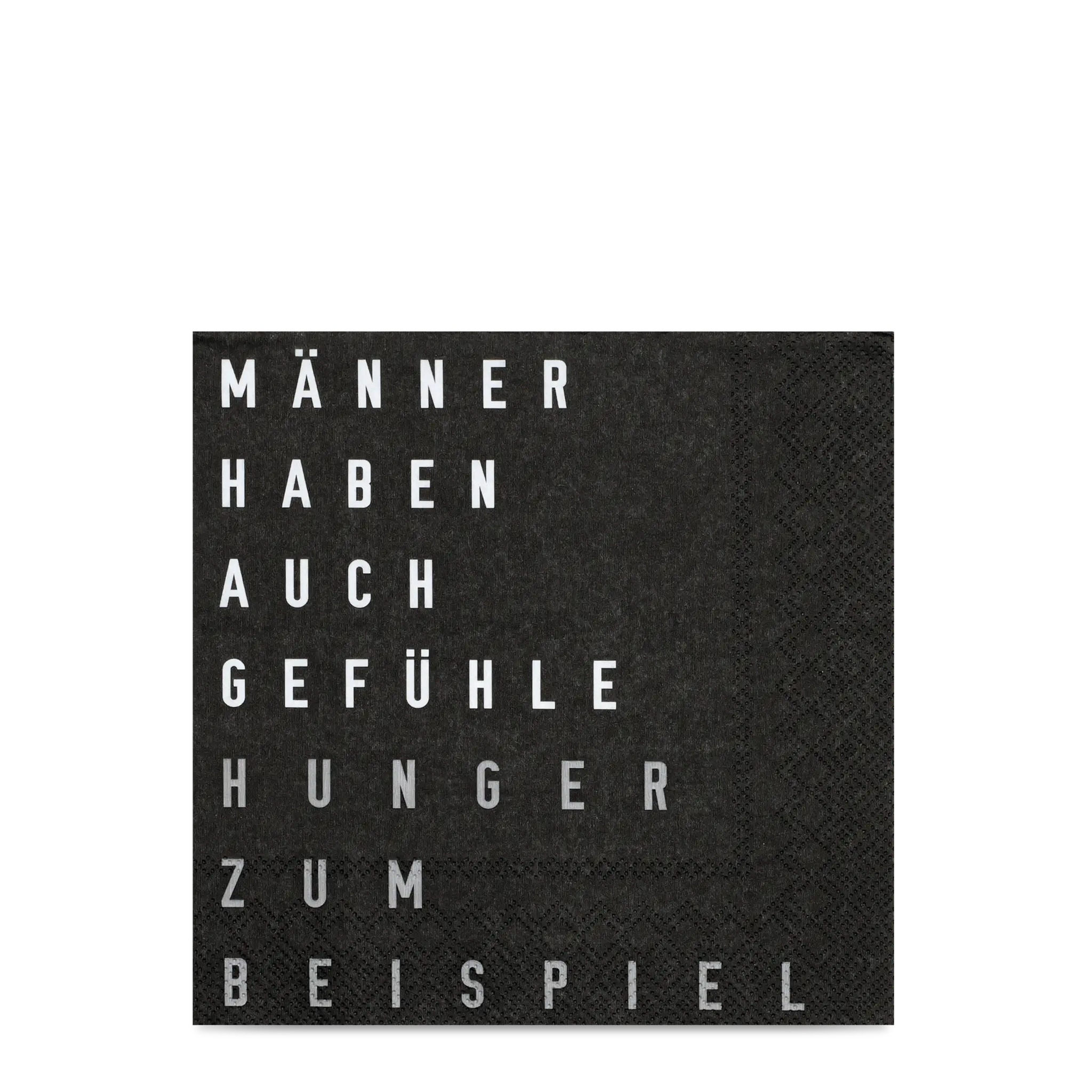 Serviette Maenner haben auch Gefuehle